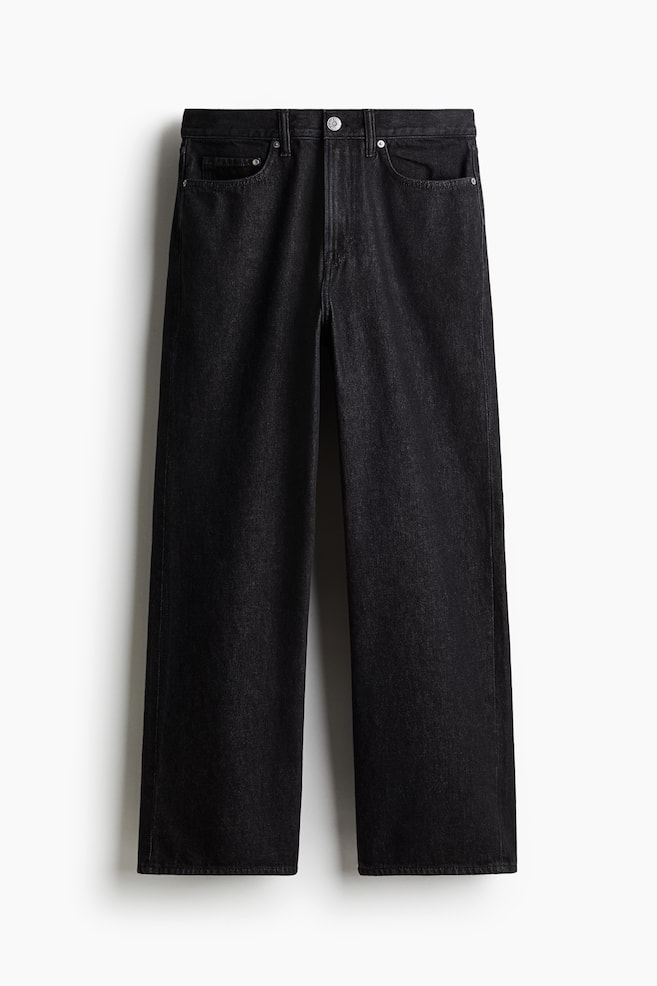 Relaxed Fit Jeans - Schwarz/Dunkles Denimgrau - 1