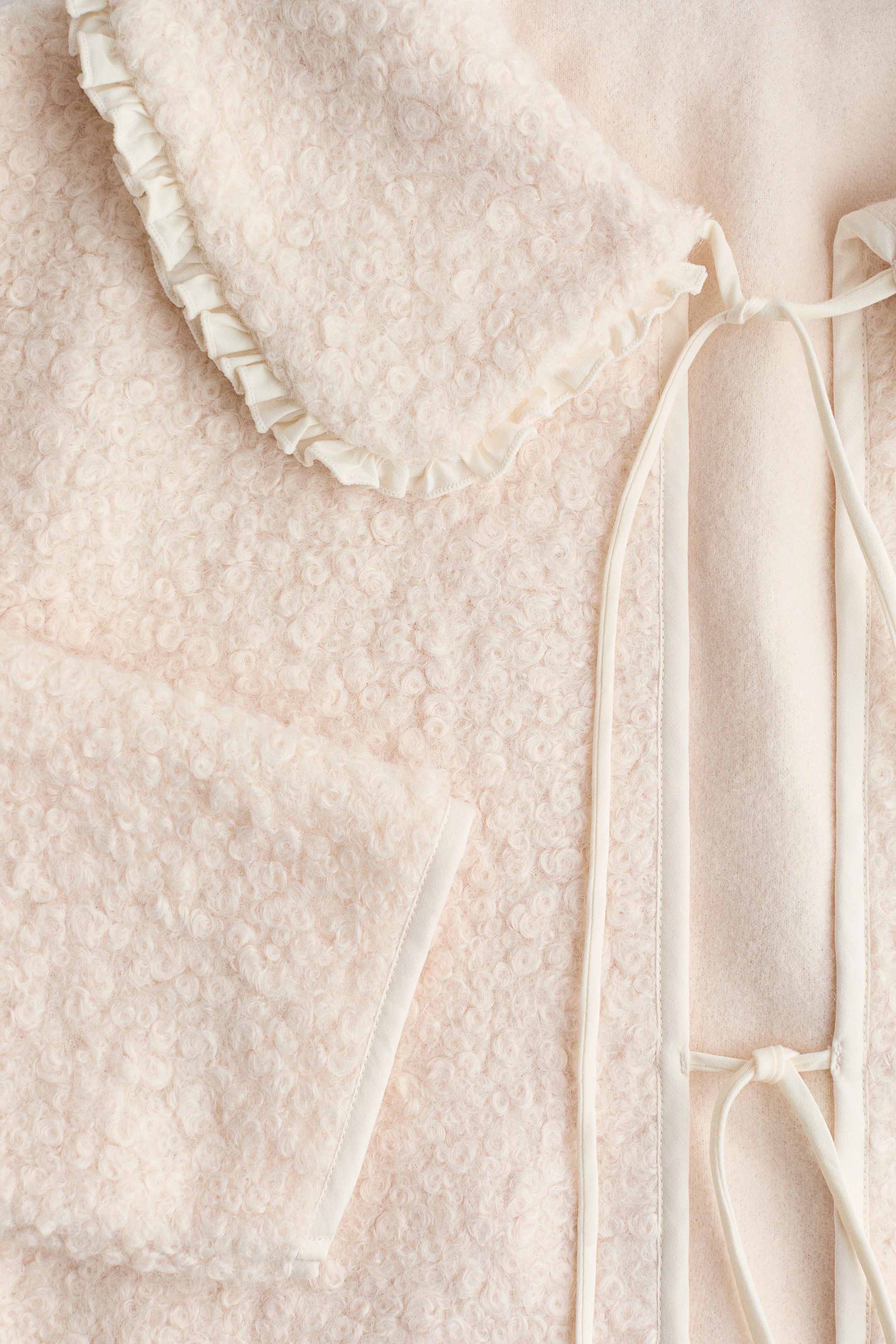 View larger image: Collared bouclé cardigan - Cream - Ladies | H&M IN 2