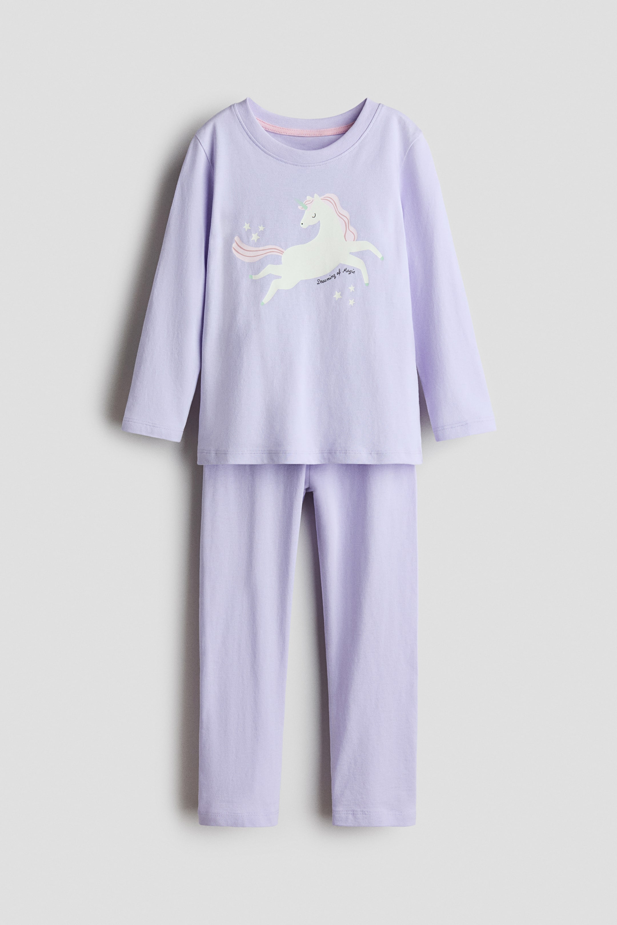 View larger image: Printed cotton pyjamas - Purple/Unicorn - Kids | H&M IN 1