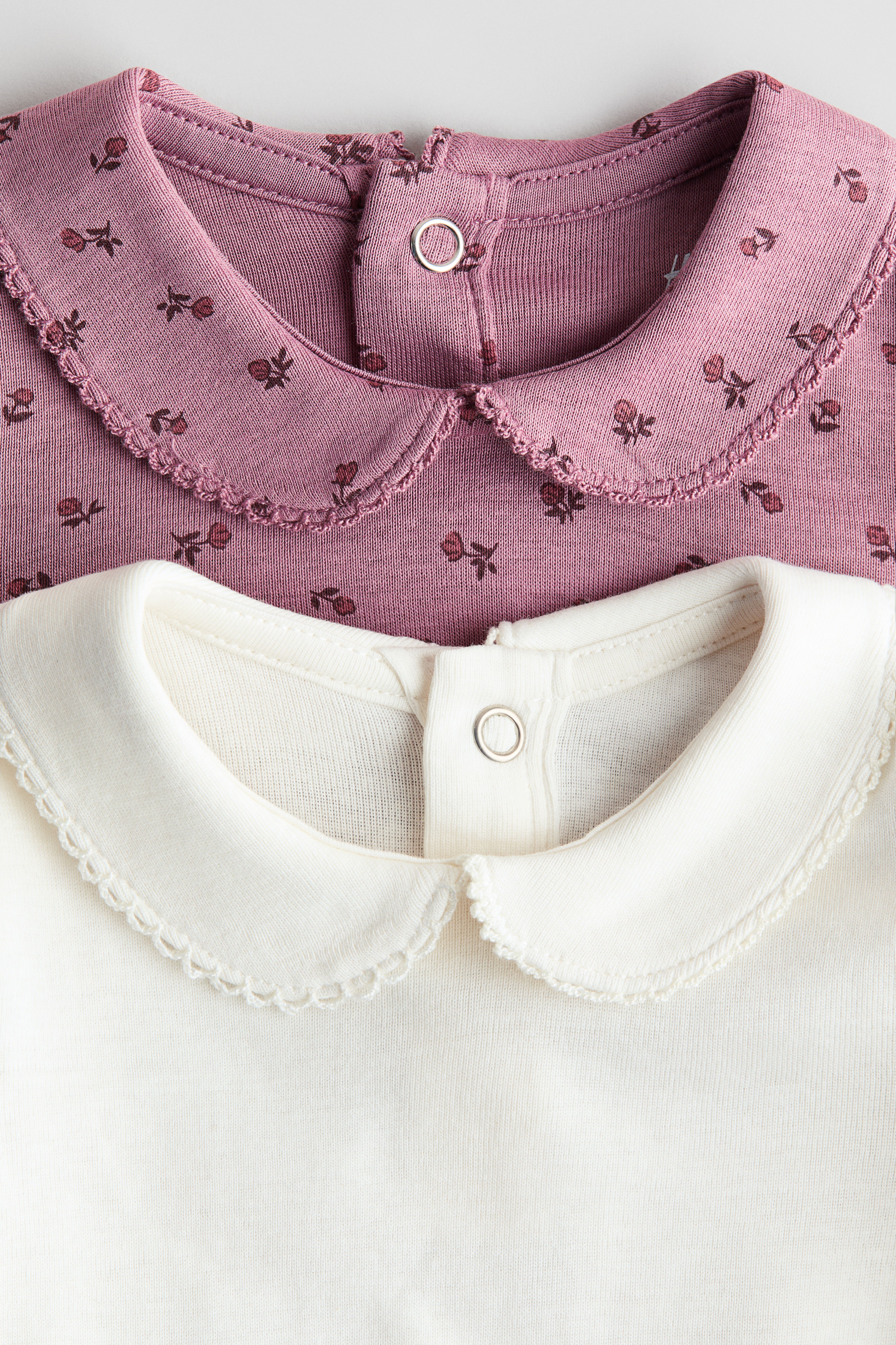 2-Pack Bodysuits with Collar