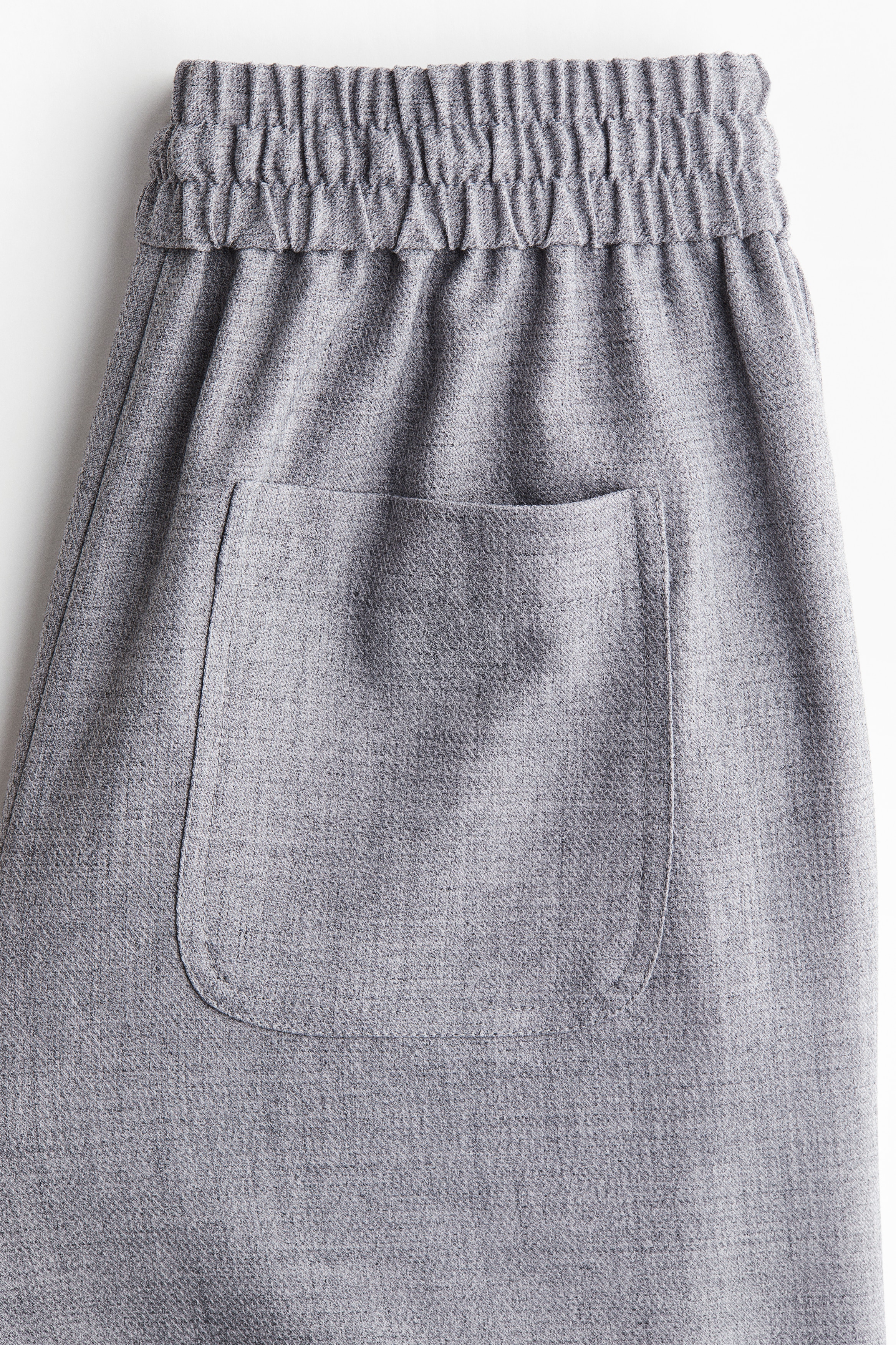 Flared drawstring trousers