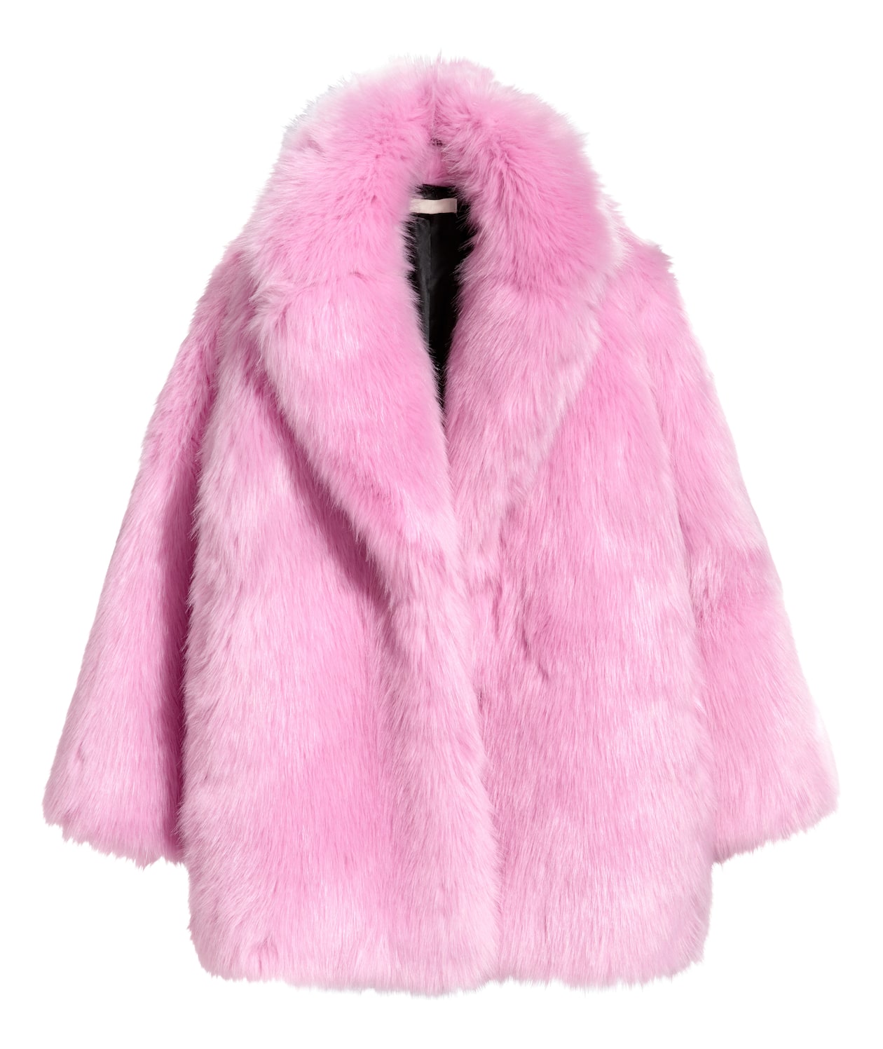 Faux fur jacket Pink Ladies H&M GB