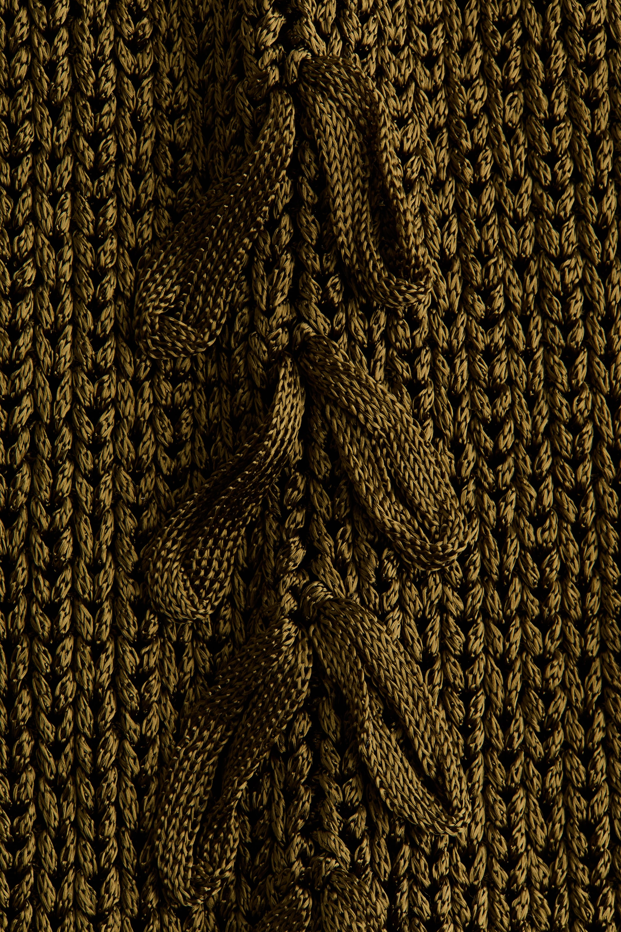 Haut frangé en tricot côtelé