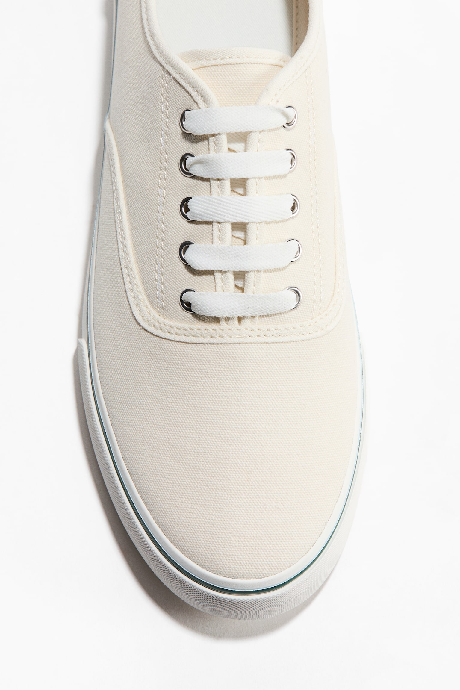 Canvas trainers - White/Navy blue/Green - 2
