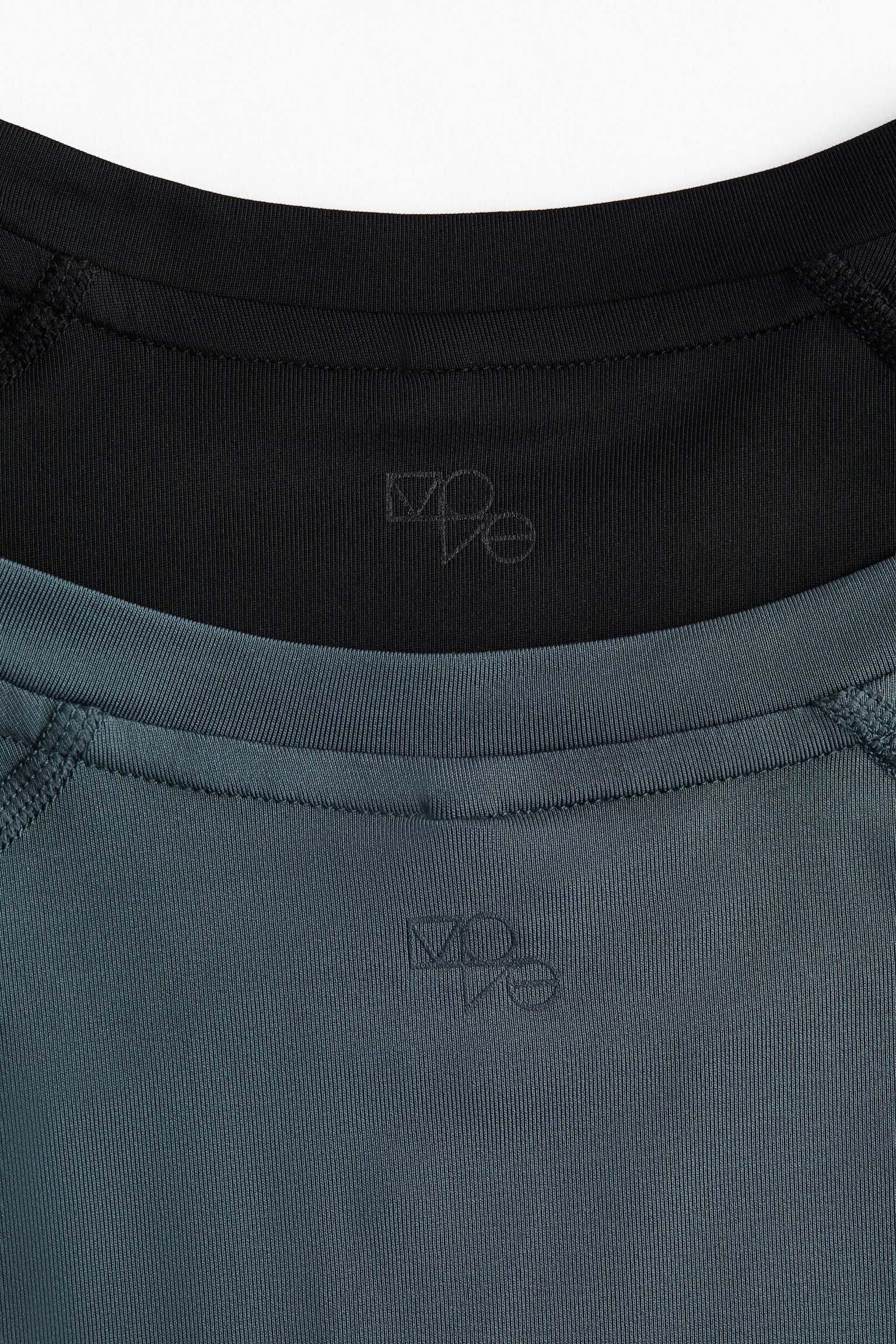 Sportowy top z długim rękawem DryMove™ 2-pak - Ciemnoturkusowy/Czarny/Czarny - 2