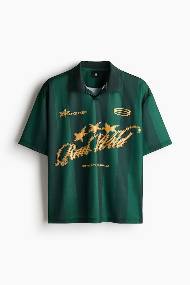 Loose-Fit Soccer Shirt - Dark green/Run Wild/Dark purple/Run Wild/Dark blue/Run Wild - 1