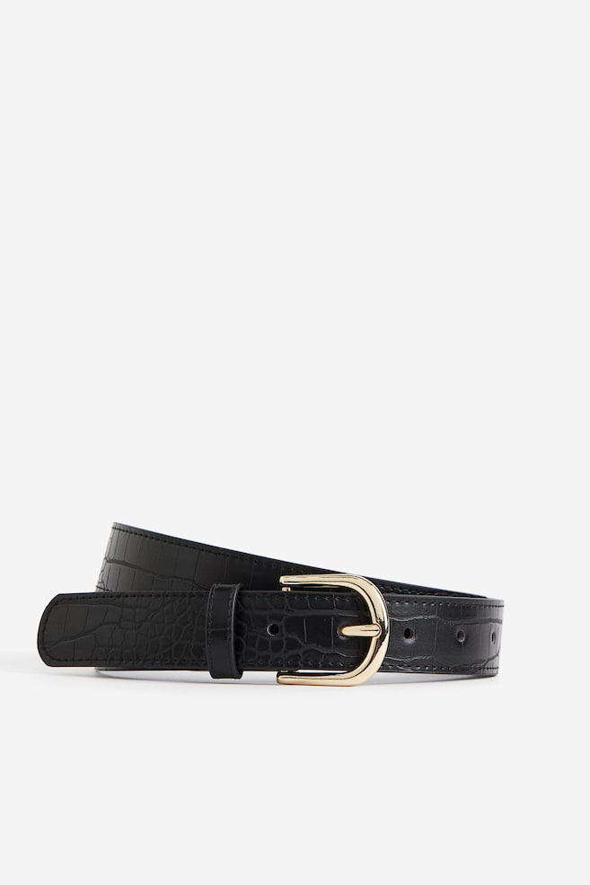 Belt - Black/Crocodile-patterned/Black/Brown/Black - 1