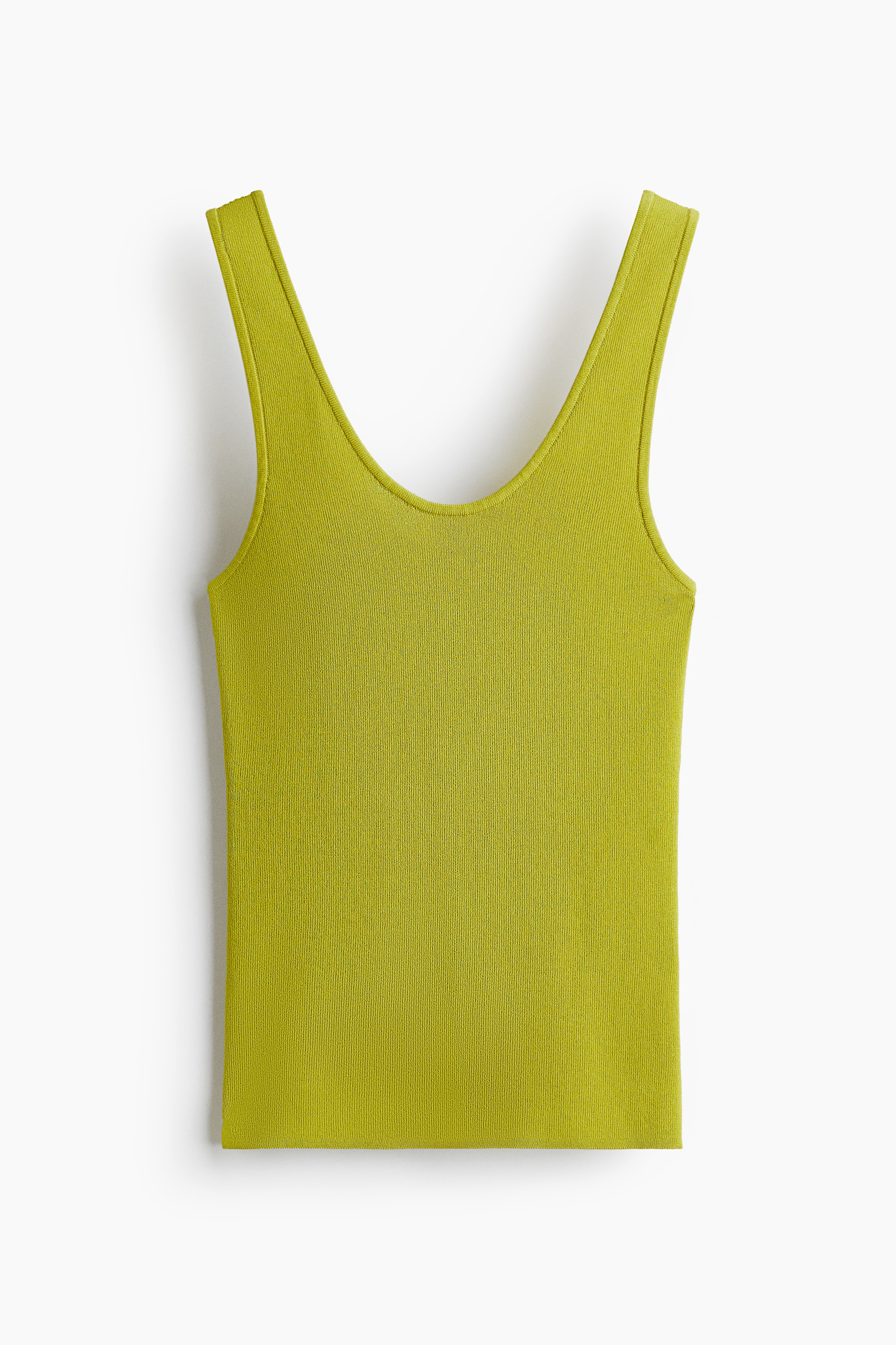 Knitted vest top - Lime green/Black/Dark brown/White/Dark pink/Light yellow/Light peach/Beige