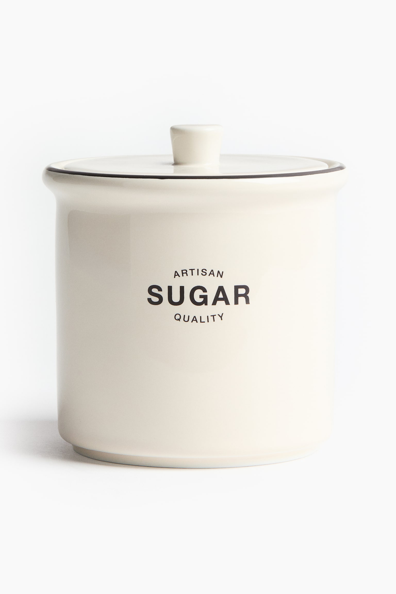 Pot à sucre en porcelaine - Crème