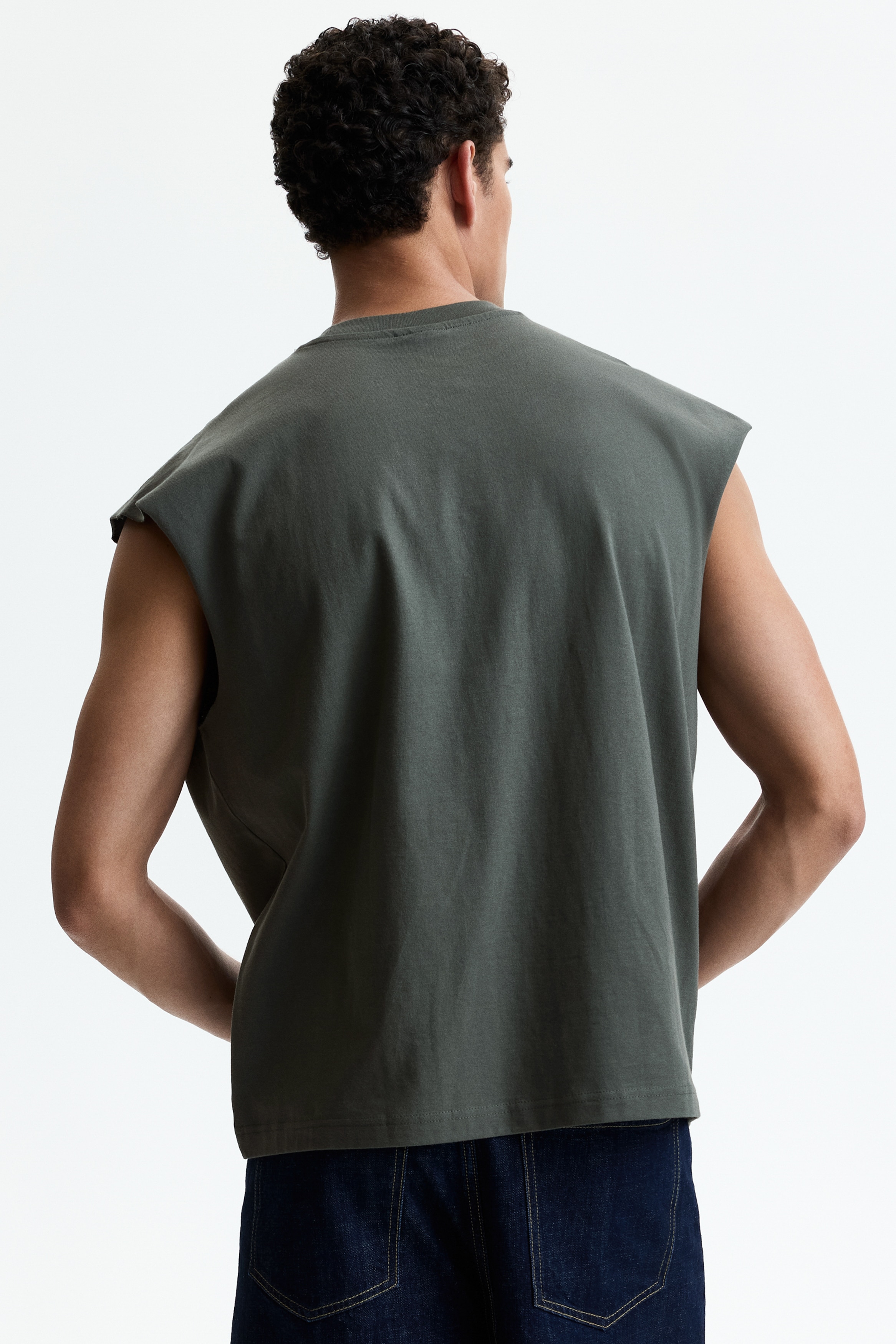 hyde着　ifsixwasnine tk/m タンクトップ　メンズ1サイズ リラックスフィット コットンタンクトップ - ブラック - Men | H&M JP