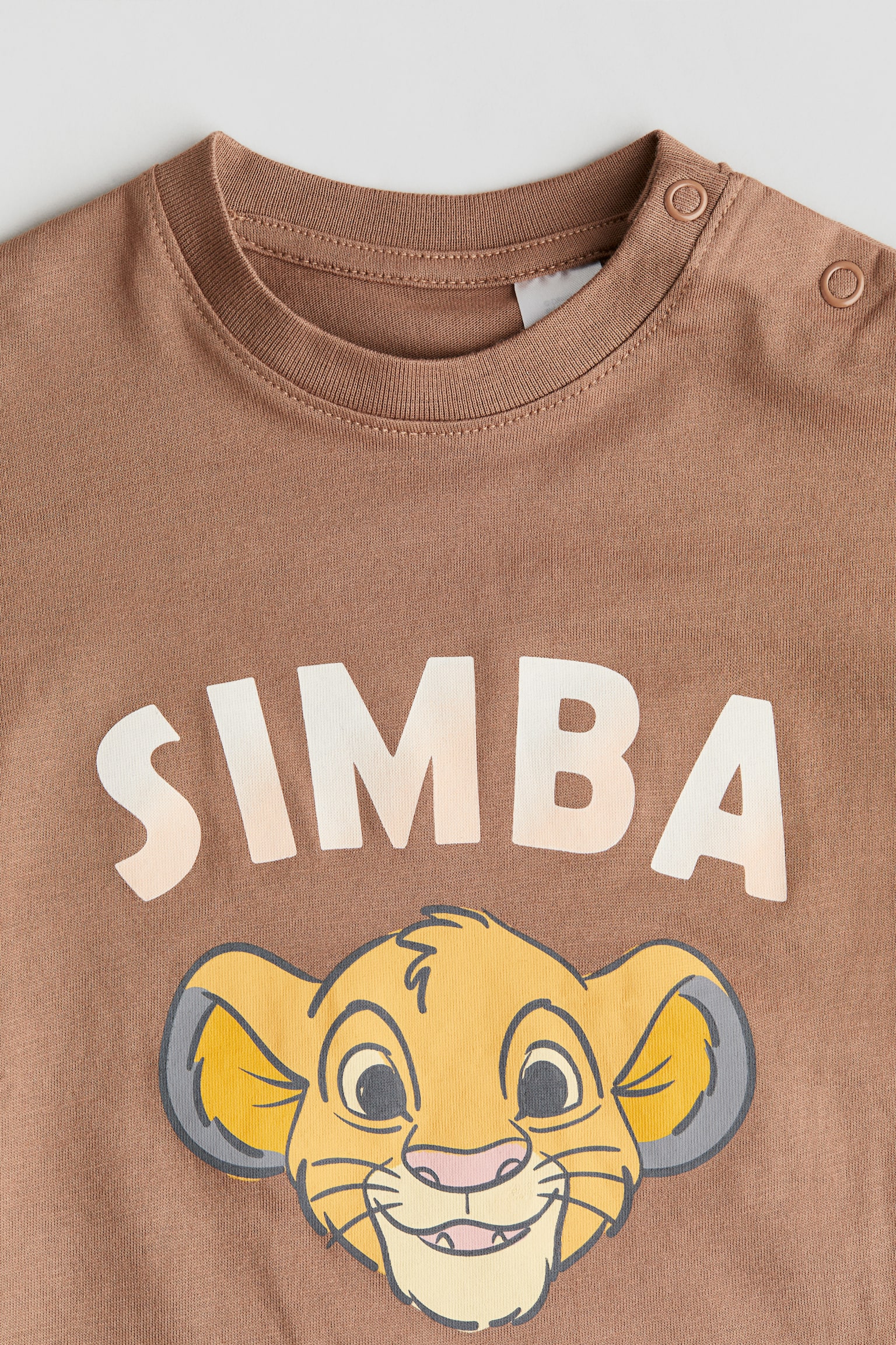 Design Detail Cotton Tee - Light brown/The Lion King - 2