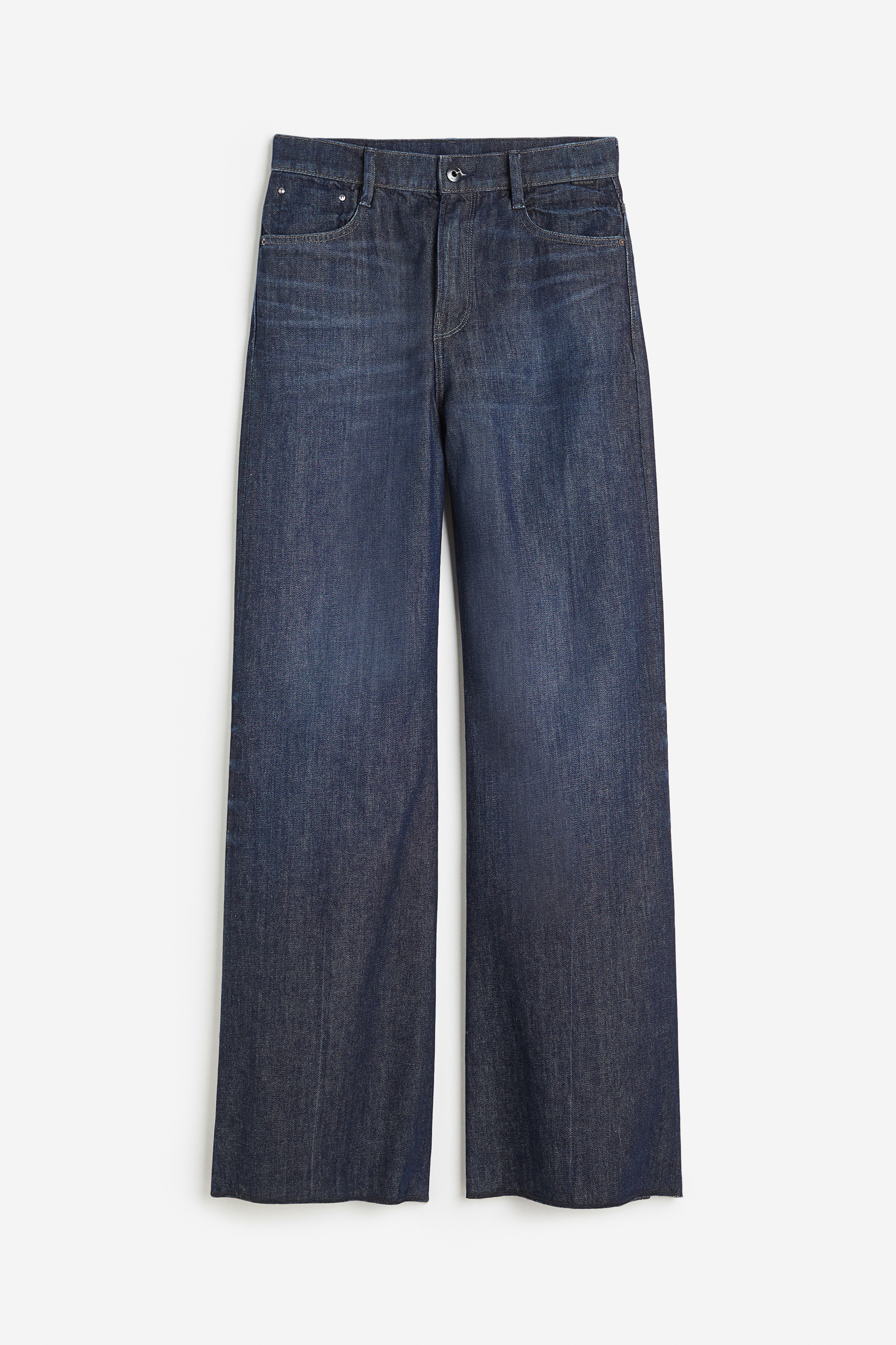 H & M - Deck Ultra High Wide Leg Jeans - Blau - Damen