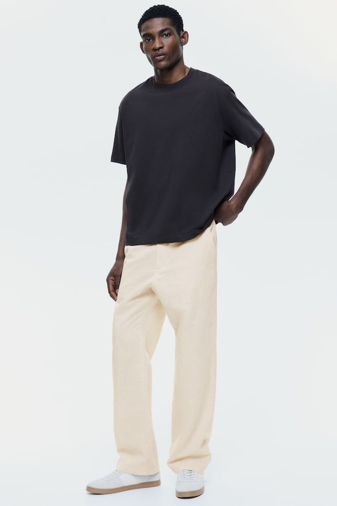 Regular-Fit Linen-Blend Pants - Light beige/Dark brown/Black/Navy blue/Dark blue/White - 2