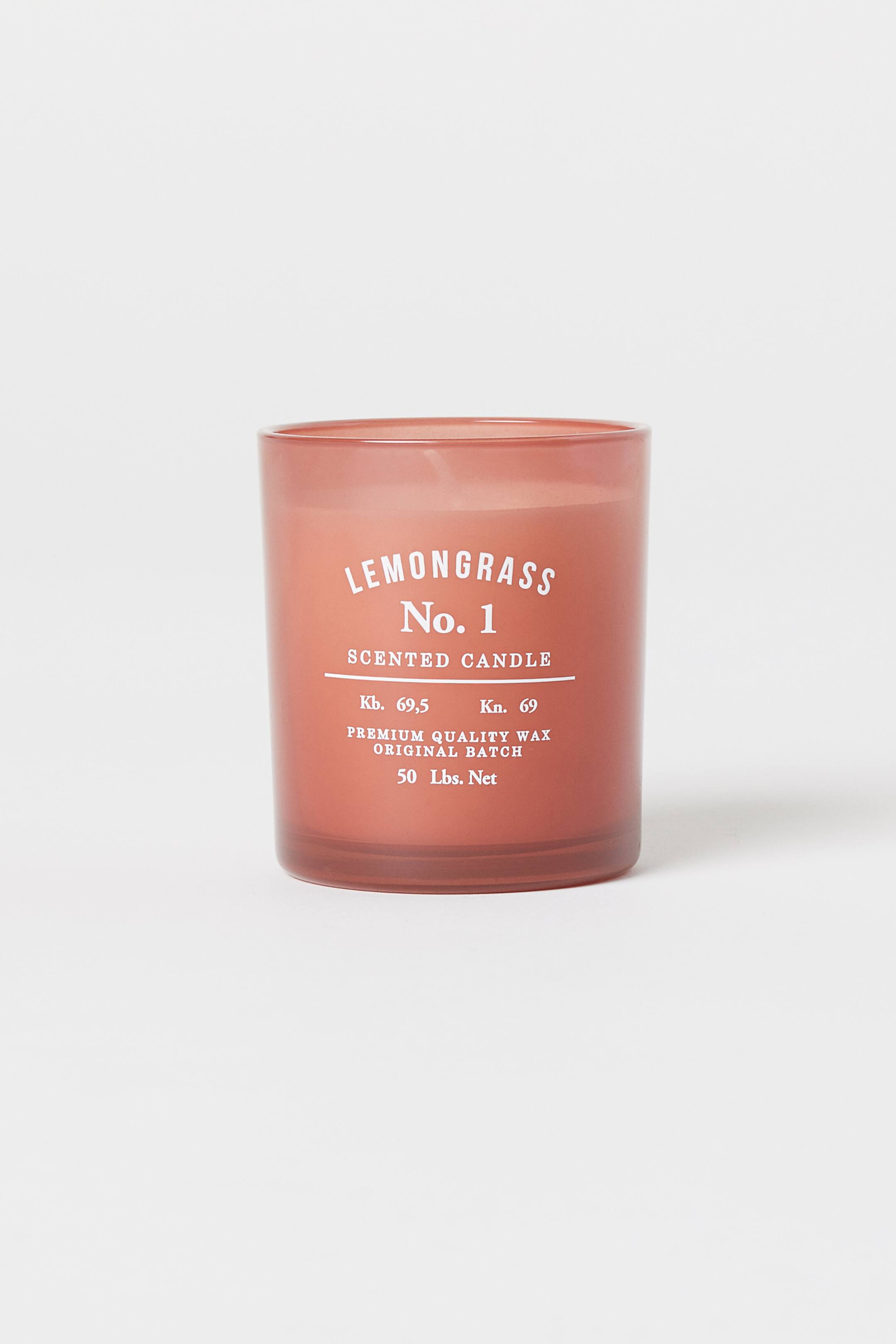 View larger image: Scented candle in glass holder - Orange/Lemongrass - Home All | H&M IE 1