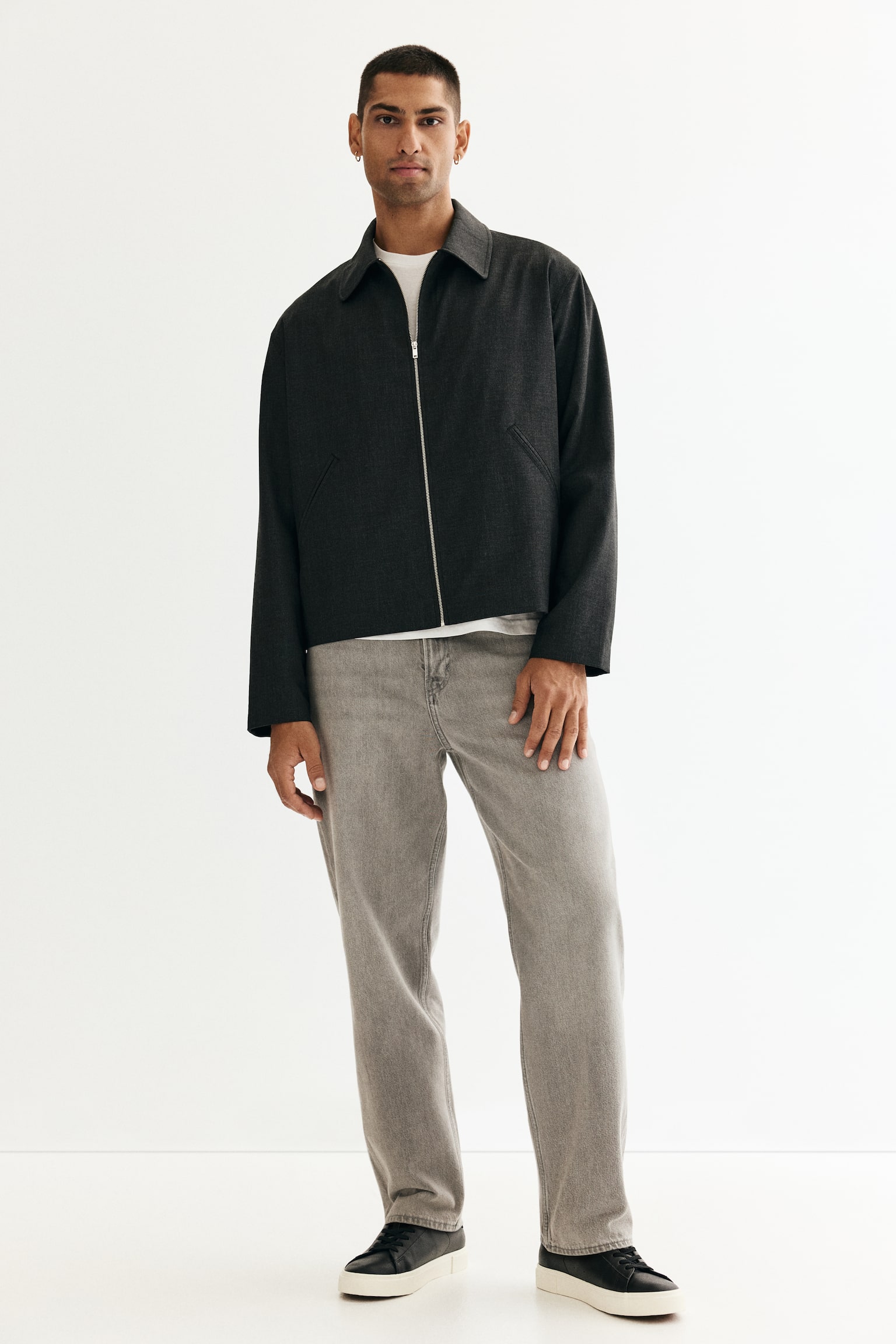 Áo khoác Regular Fit - Màu đen/Màu nâu - 5