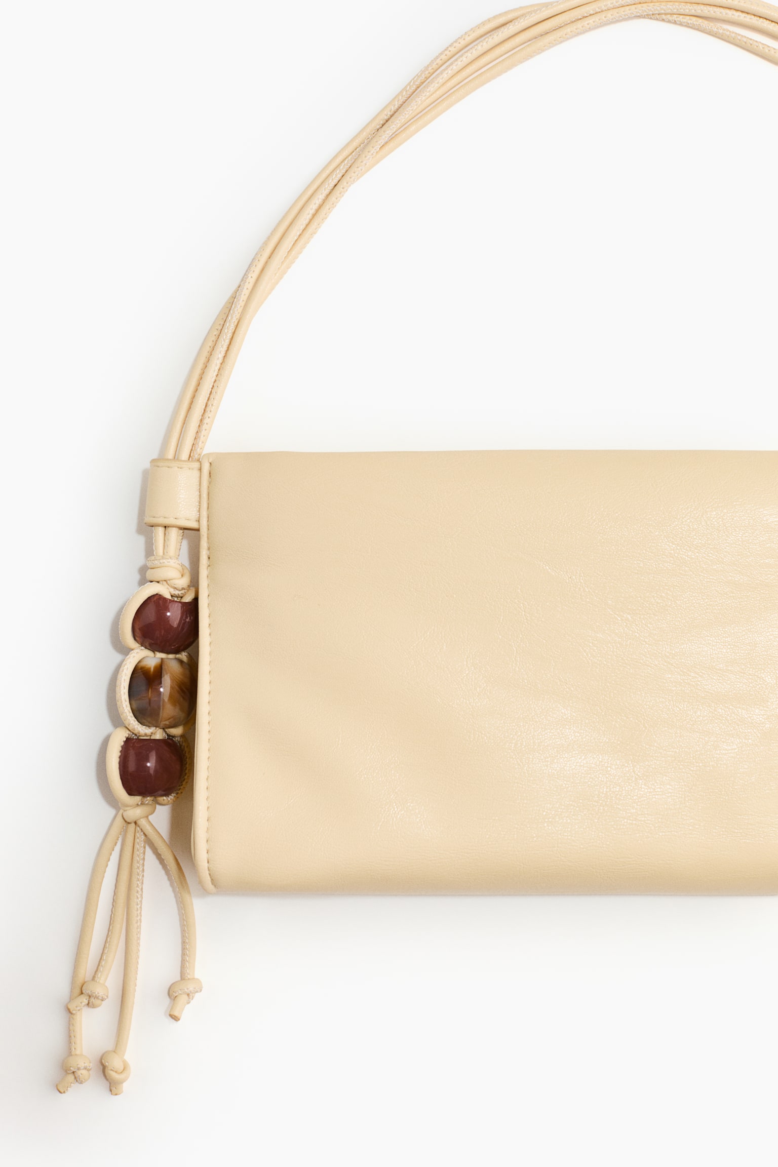 Bead-detail handbag - Light yellow - 2