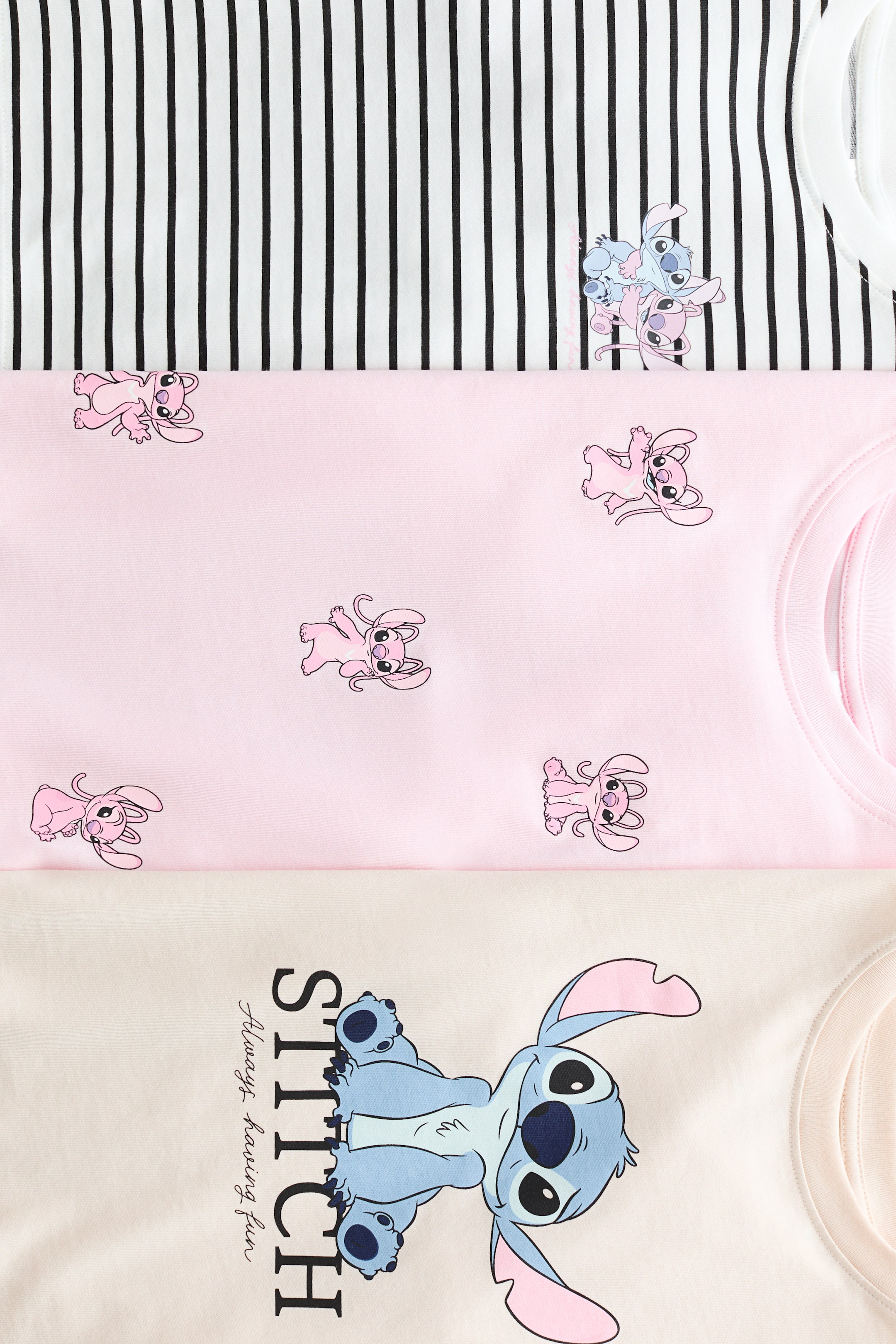 拡大画像を表示: プリントジャージートップス 3枚セット - ベージュ／リロ&スティッチ - Kids | H&M JP 2