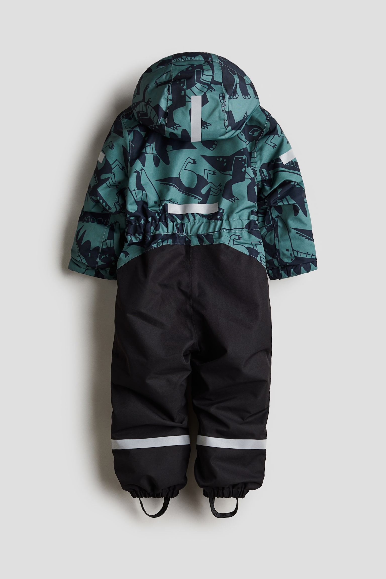 Waterproof room-to-grow snowsuit - Turquoise/Dinosaurs/White/Floral/Black - 3