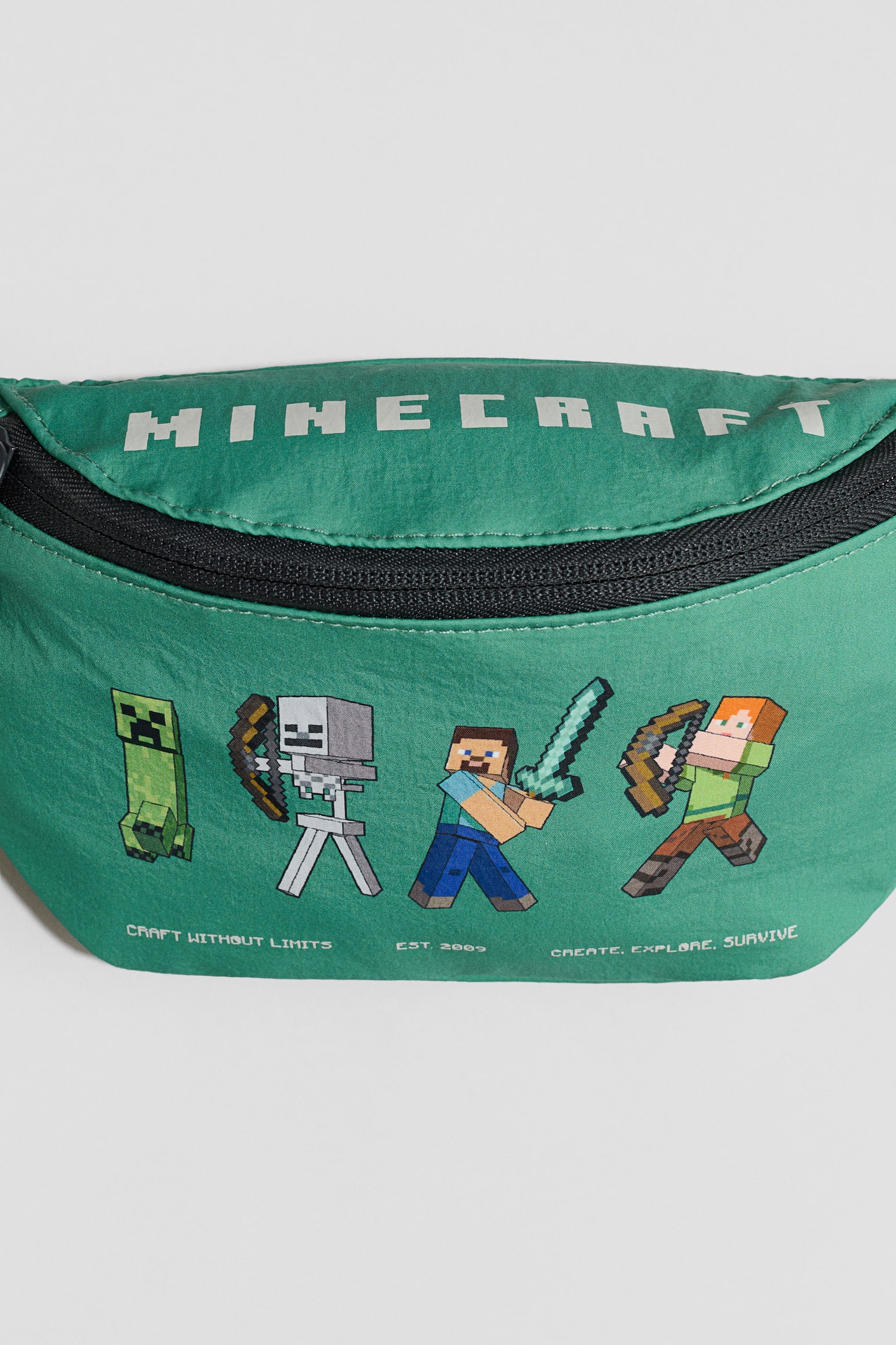 Print-motif crossbody bag - Green/Minecraft/Light khaki green/Pokémon - 2