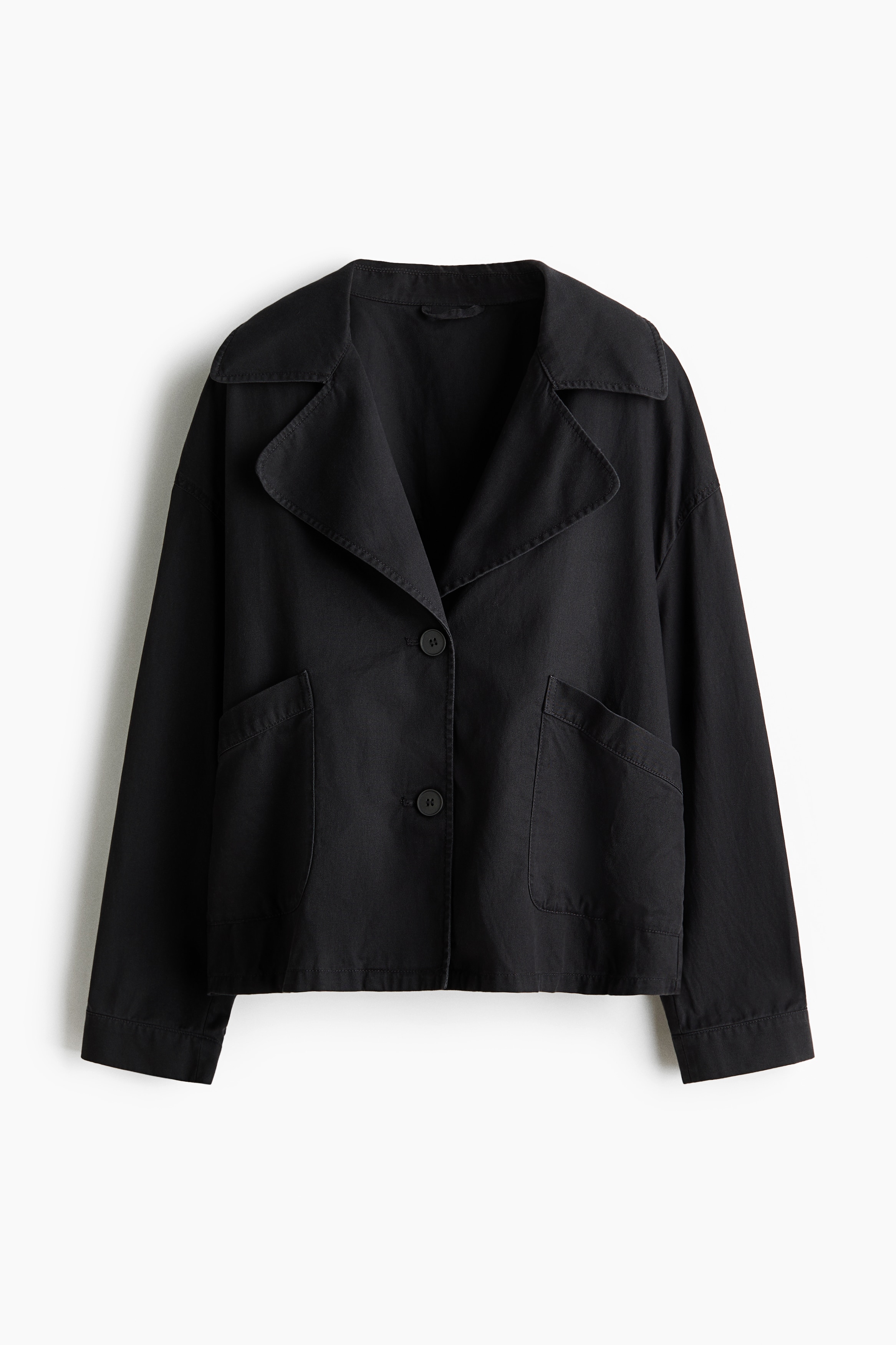 Twill Jacket - Charcoal gray/Light khaki green