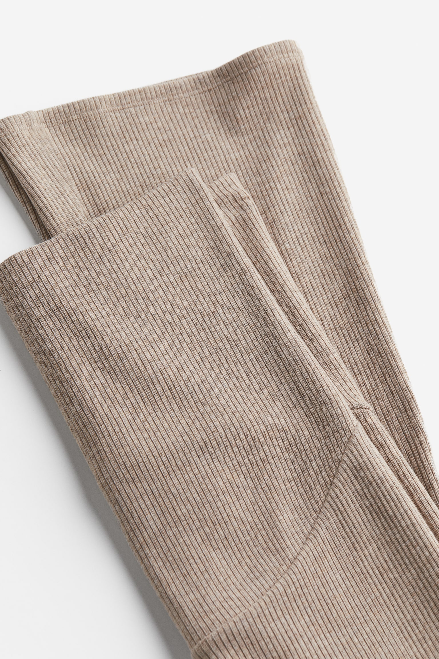 Женские брюки H&M Mama Before & After Ribbed, цвет: Бежевый — фото 2