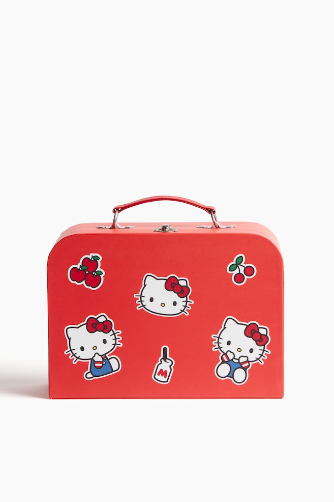 Cardboard suitcase - Red/Hello Kitty - 1