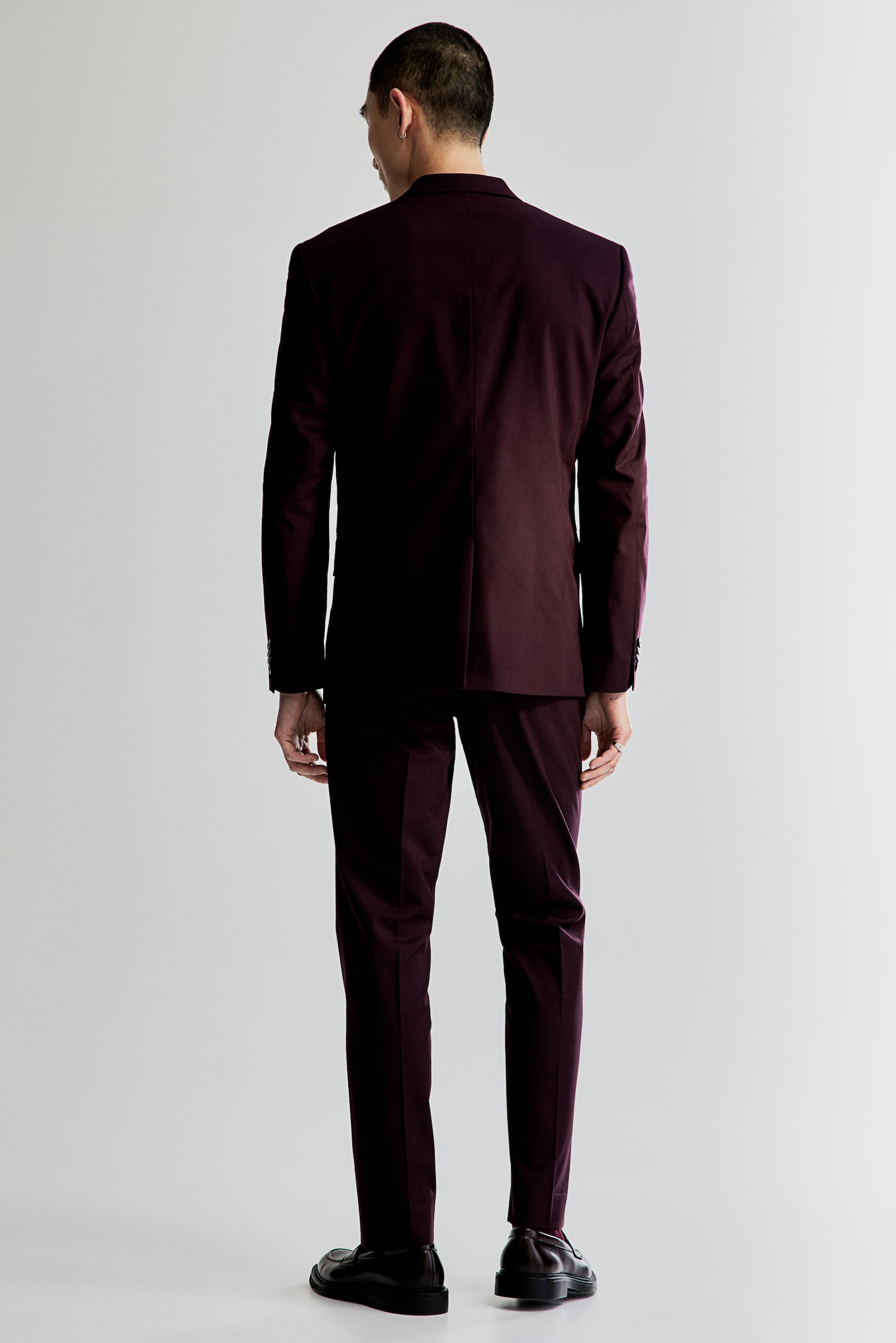 Slim Fit Suit Pants - Burgundy/Navy blue/Dark blue/Dark blue/Dark grey/Dark grey marle/Light beige/Black/Dark greige/Beige/Check/Dark grey green/Grey/Check - 4