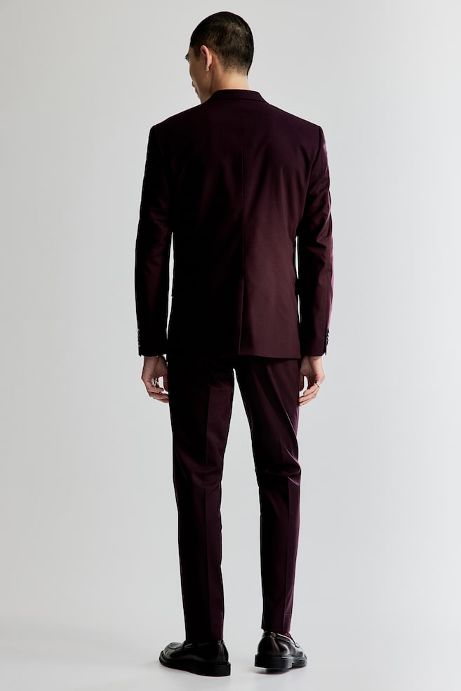 Pantalon de costume Slim Fit - Bordeaux/Noir/Bleu foncé/Gris/carreaux/dc/dc - 4