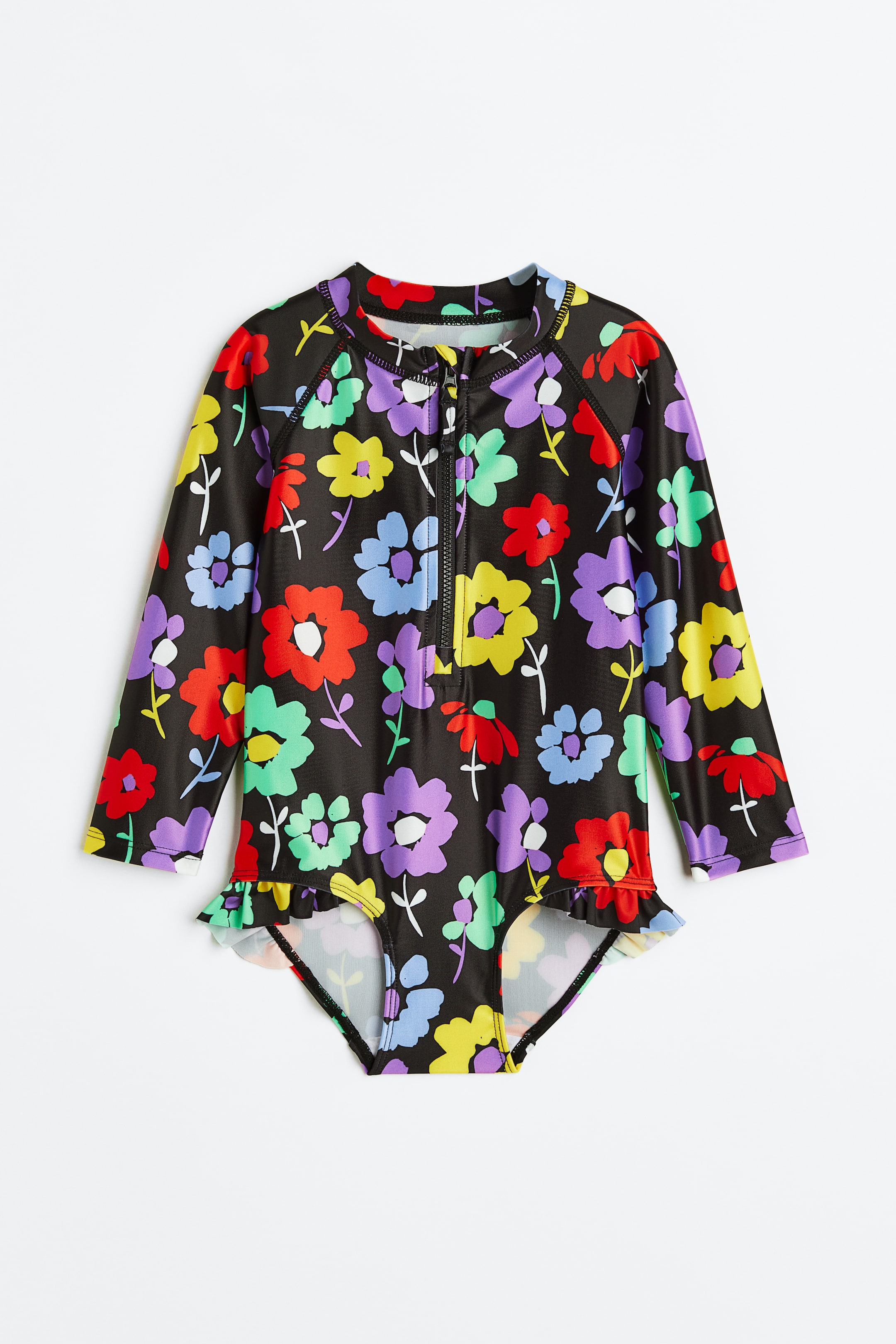 Zobrazit větší obrázek: Vzorované plavky - Černá/květovaná - DĚTI | H&M CZ 1