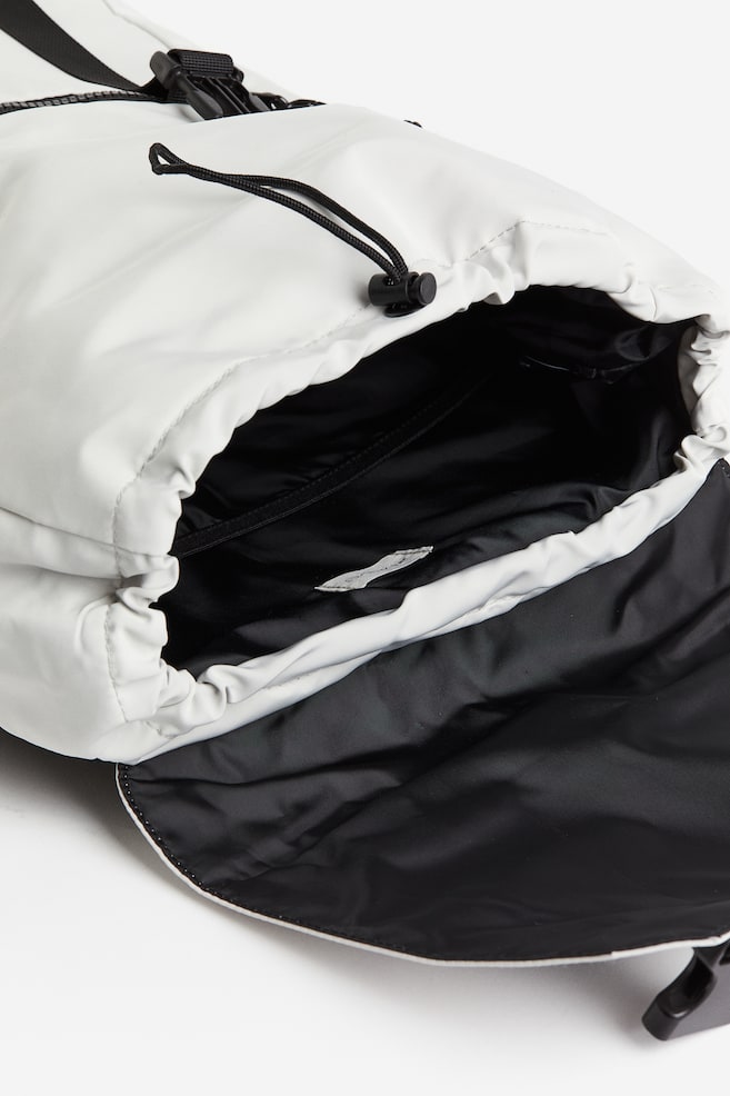 Water-repellent sports backpack - Light grey/Black - 4