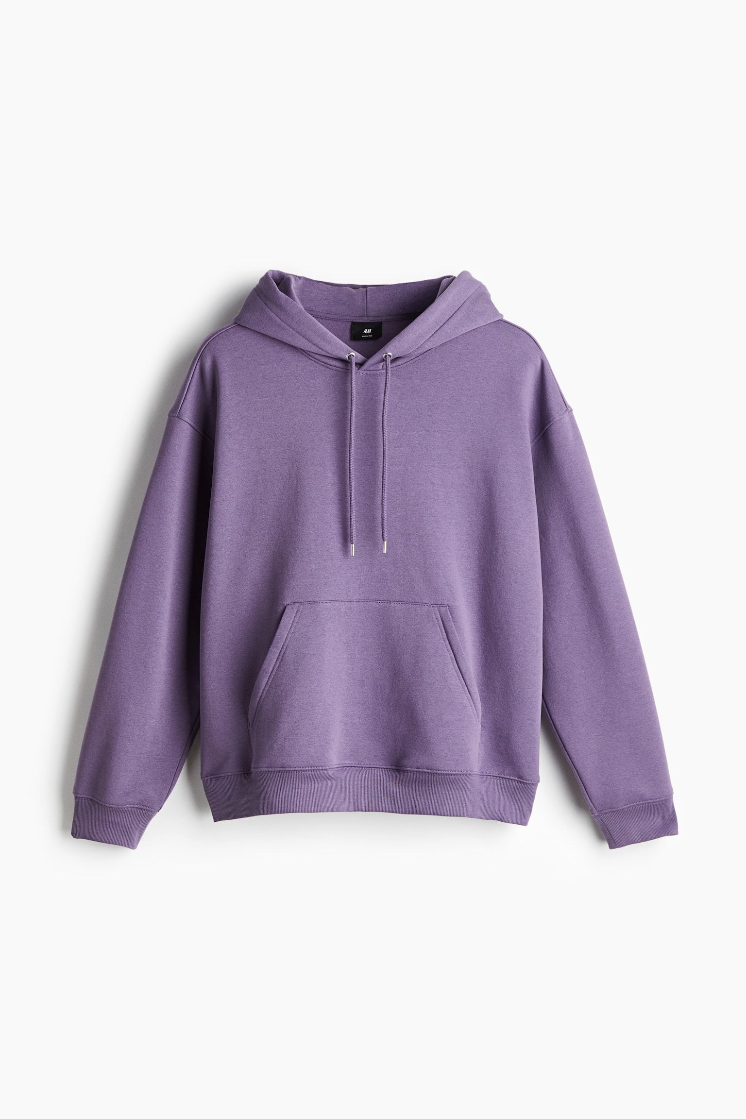 Loose Fit Hoodie - Purple/Forest green/Dark brown/Light beige/Black/Dark greige/White/Black/Burgundy/Light beige/Pistachio green/Light grey marl/Navy blue/Rust orange/Dark turquoise/Pink/Aubergine/Light greige/Burgundy - 2