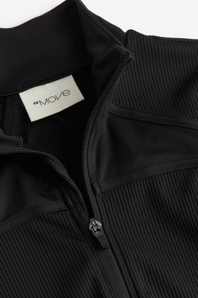 DryMove™ Sports jacket - Black/Cream - 4