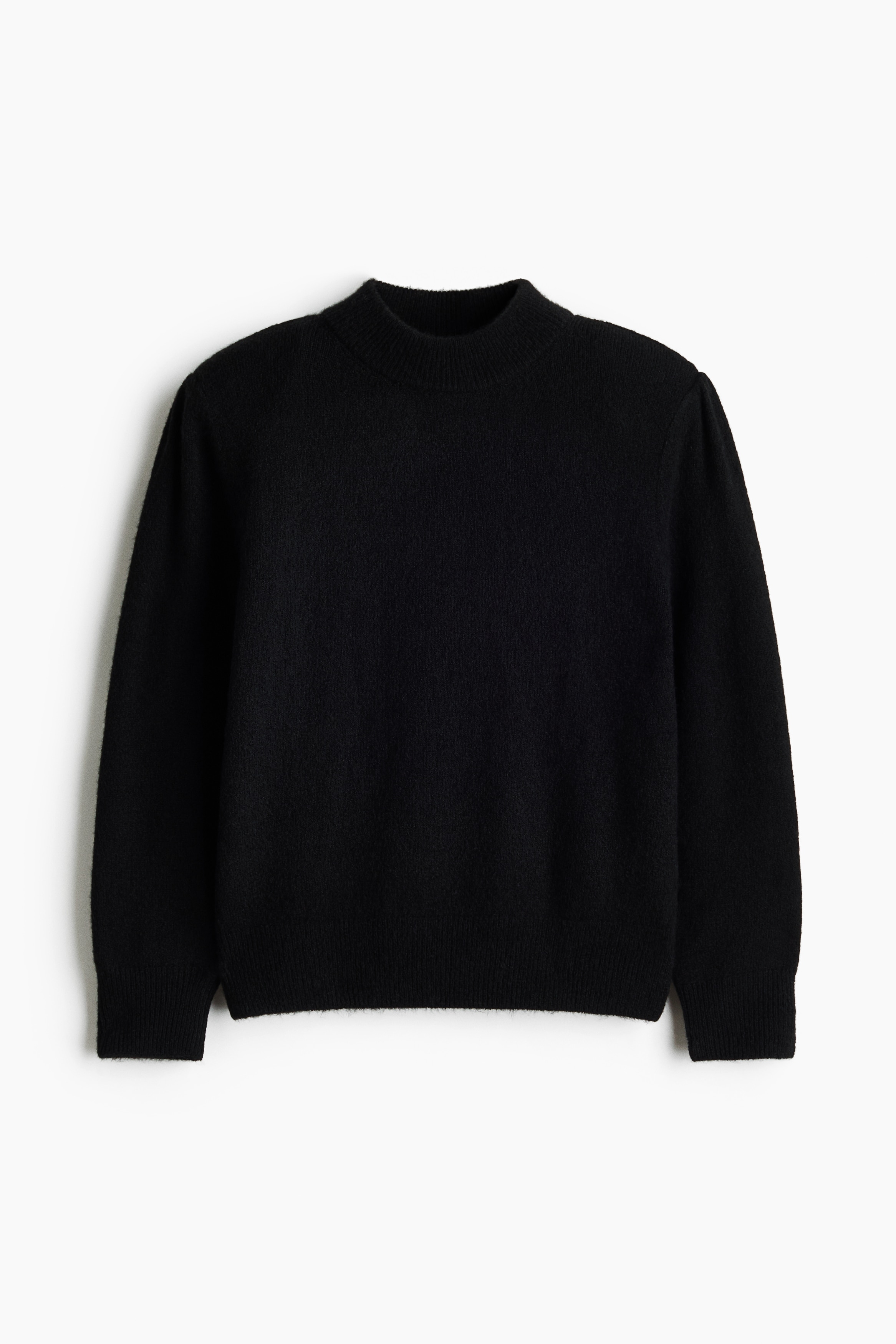 Shoulder Pad Sweater - Black/Ivory