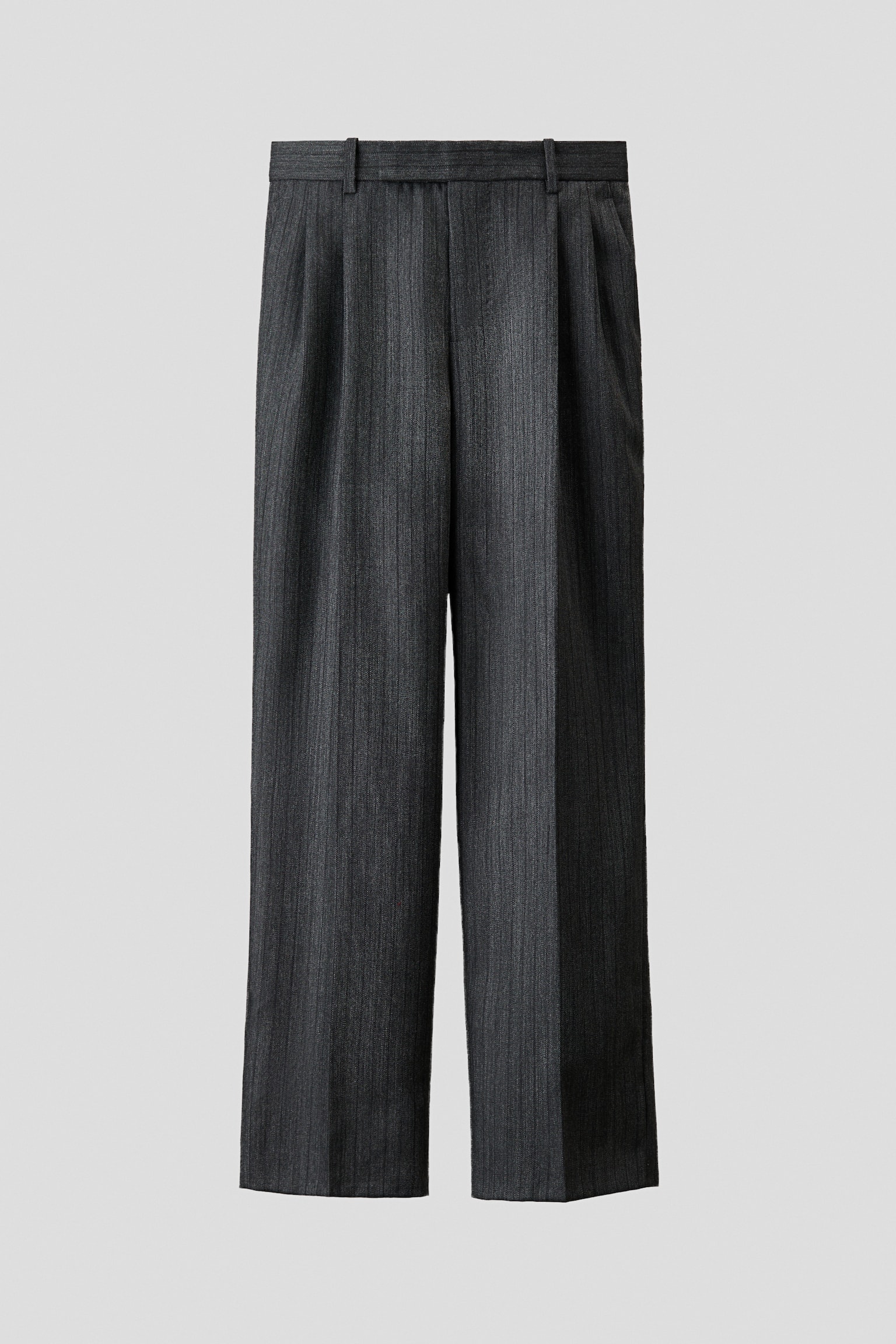 מכנסיים מחויטים מצמר Regular Fit - 1
