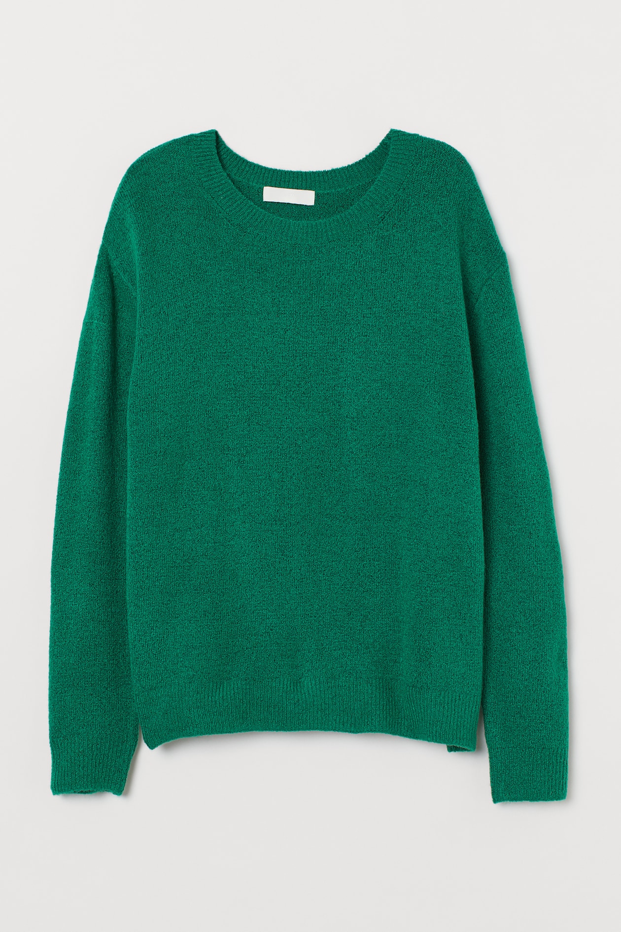 Fine-knit Sweater - Round Neck - Long sleeve - Green - Ladies | H&M US