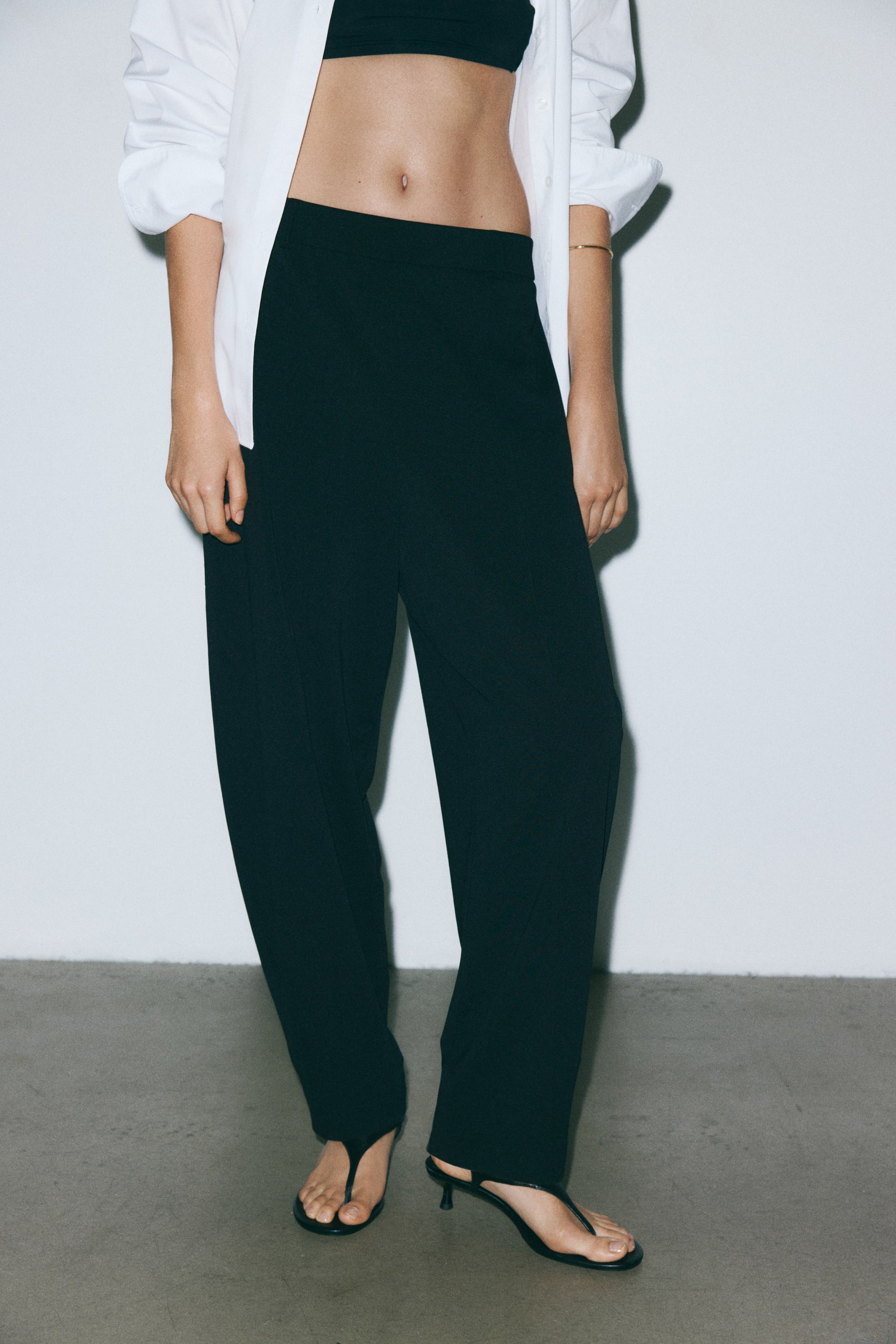 Jersey Barrel-Leg Pants