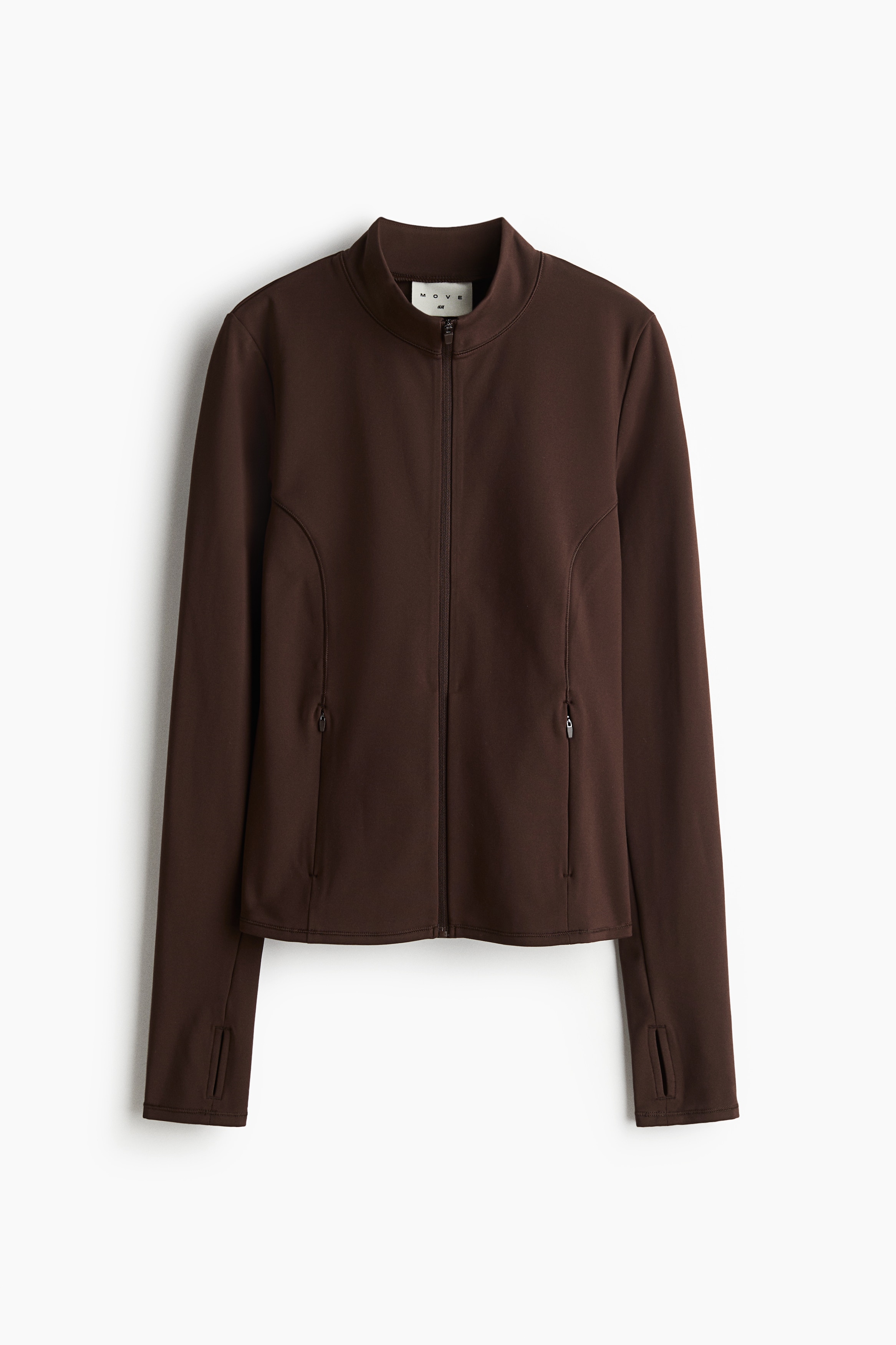 H & M - Sport-Fleecejacke mit SoftMove - Braun - Sportswear
