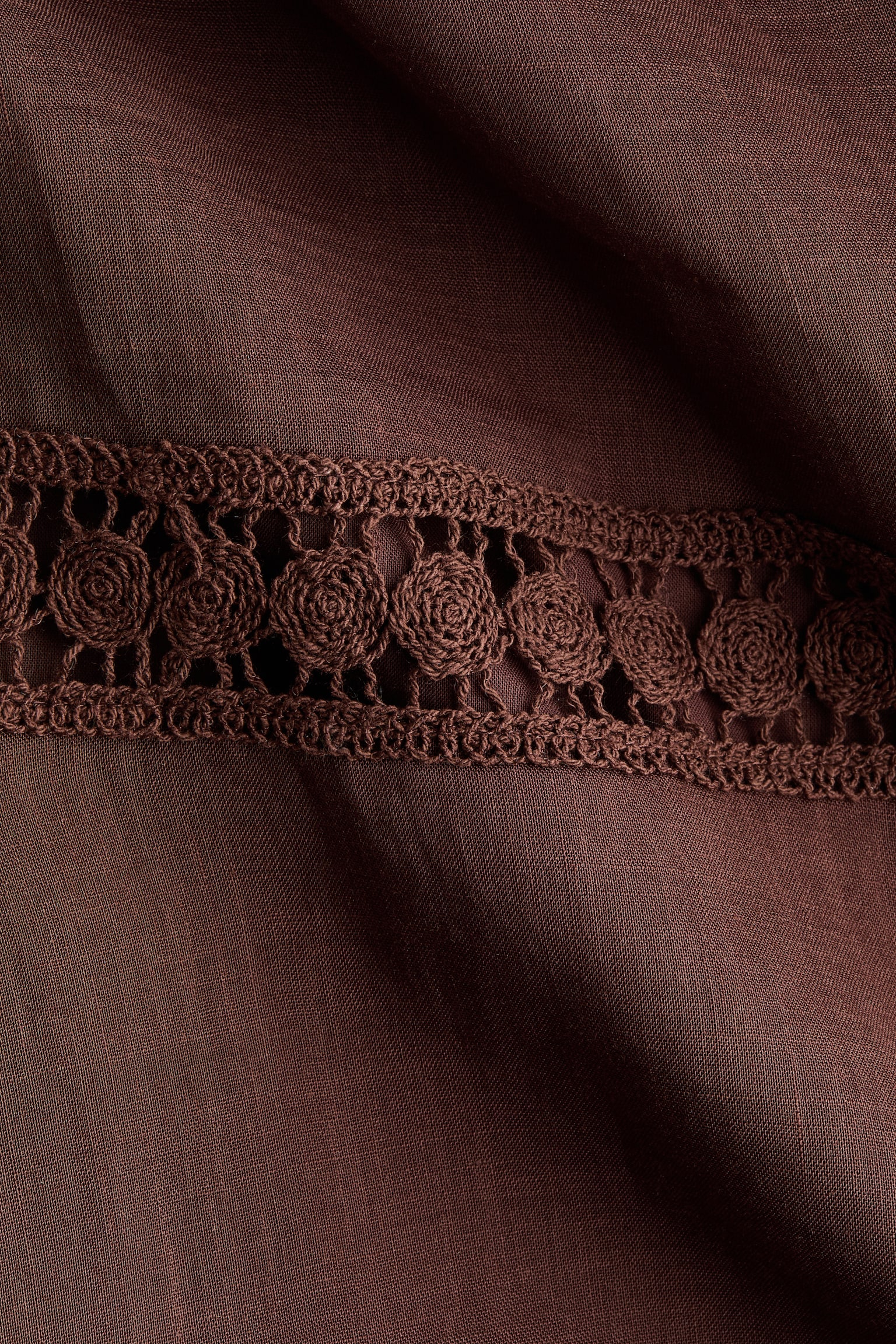 Сукня на основі рамі - Темно-коричневий - 3