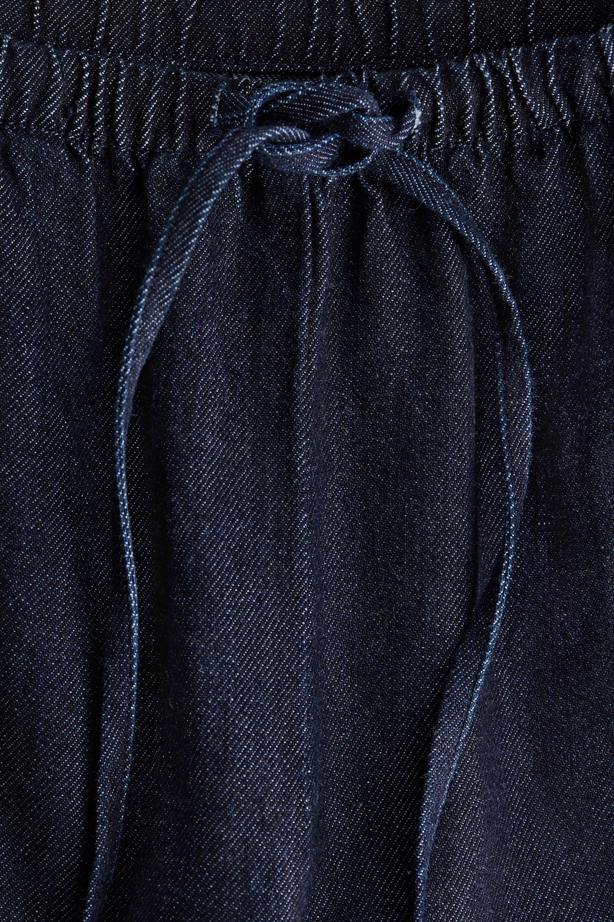 Denim drawstring trousers - image 3