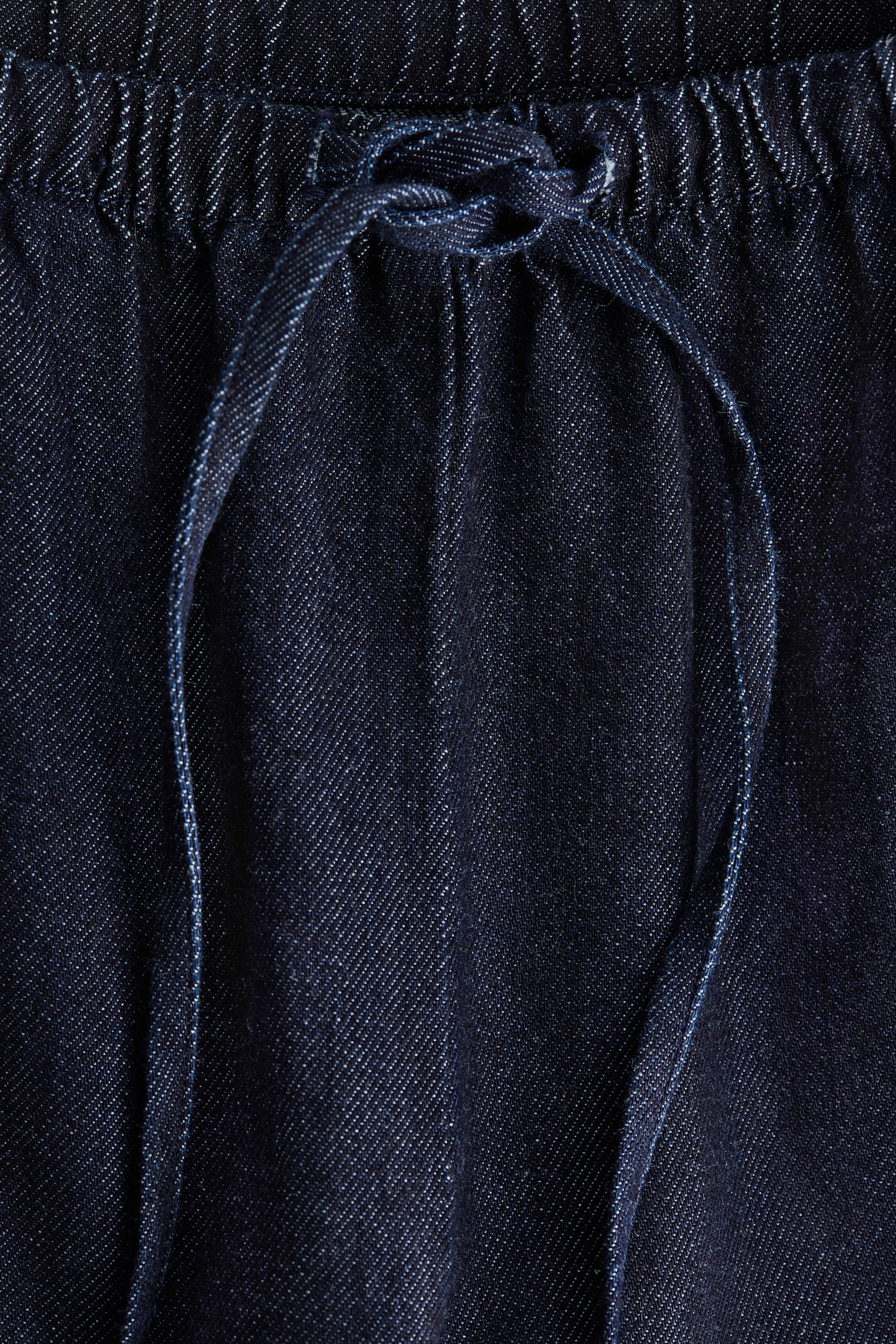 Denim drawstring trousers - Màu xanh denim đậm/Màu trắng/Màu xanh denim/Màu xanh denim nhạt - 2