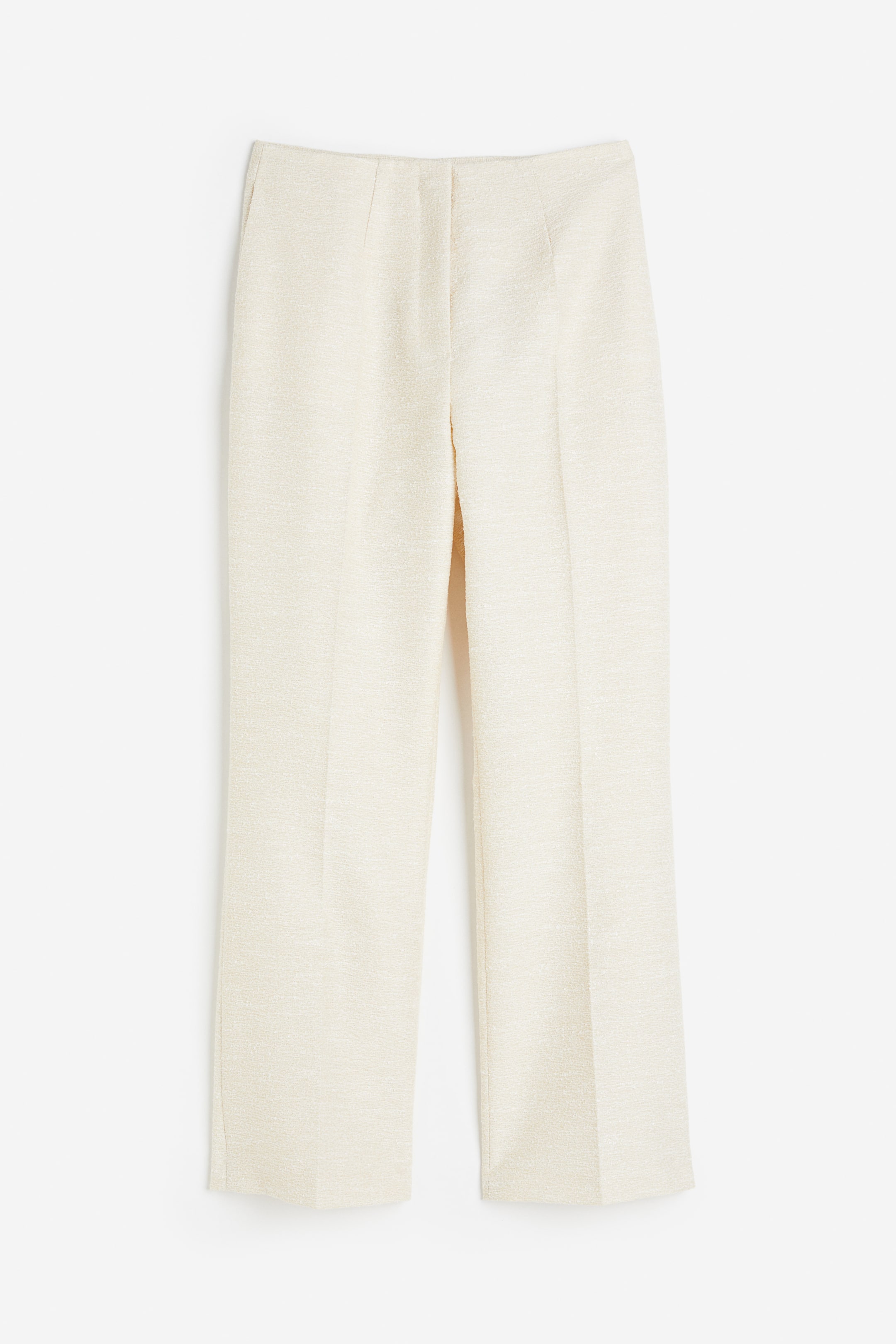 Textured trousers - Cream - Ladies | H&M GB 7