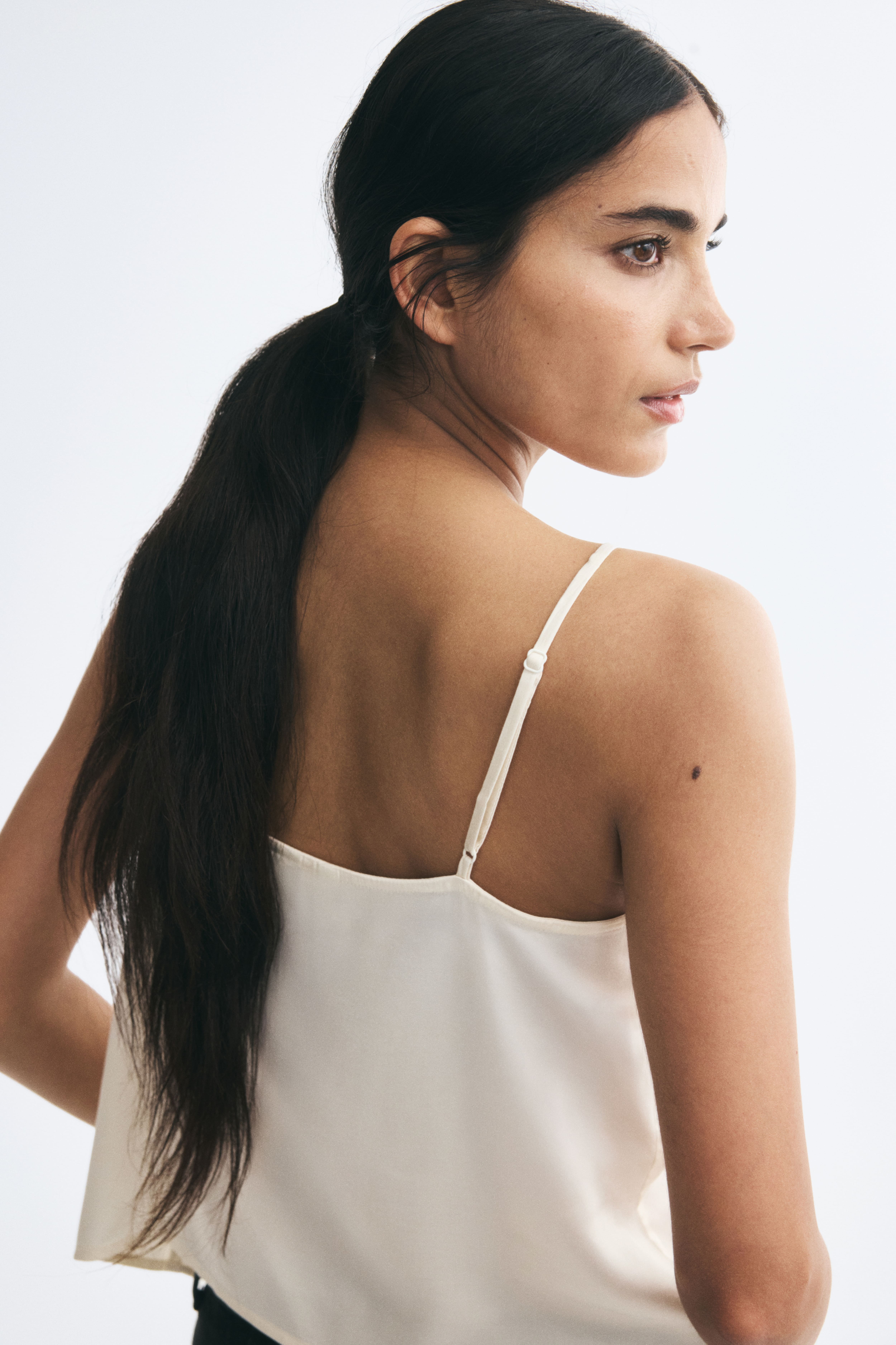Embroidered-Detail Camisole Top