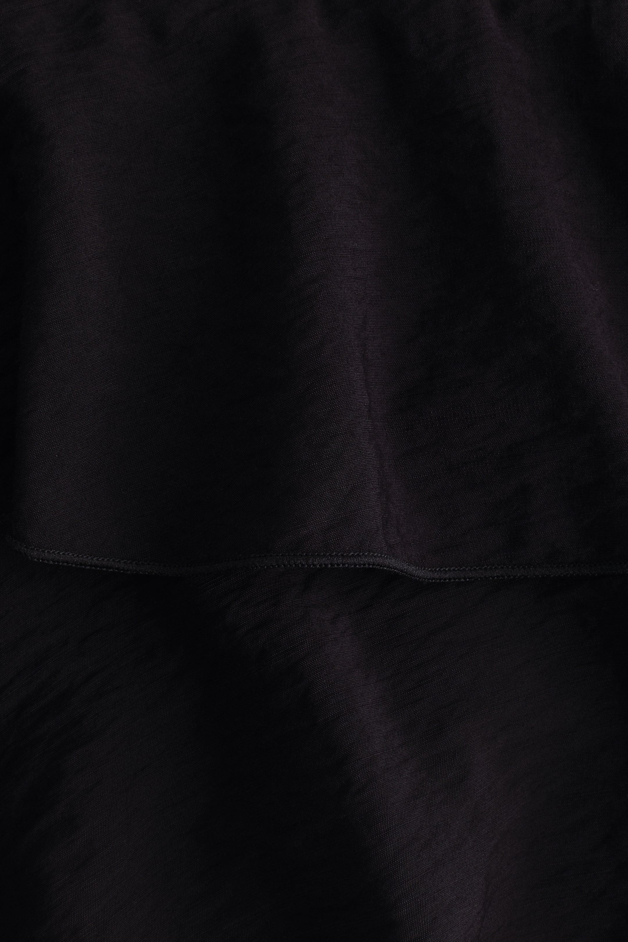 Tiered Draped-Panel Skirt