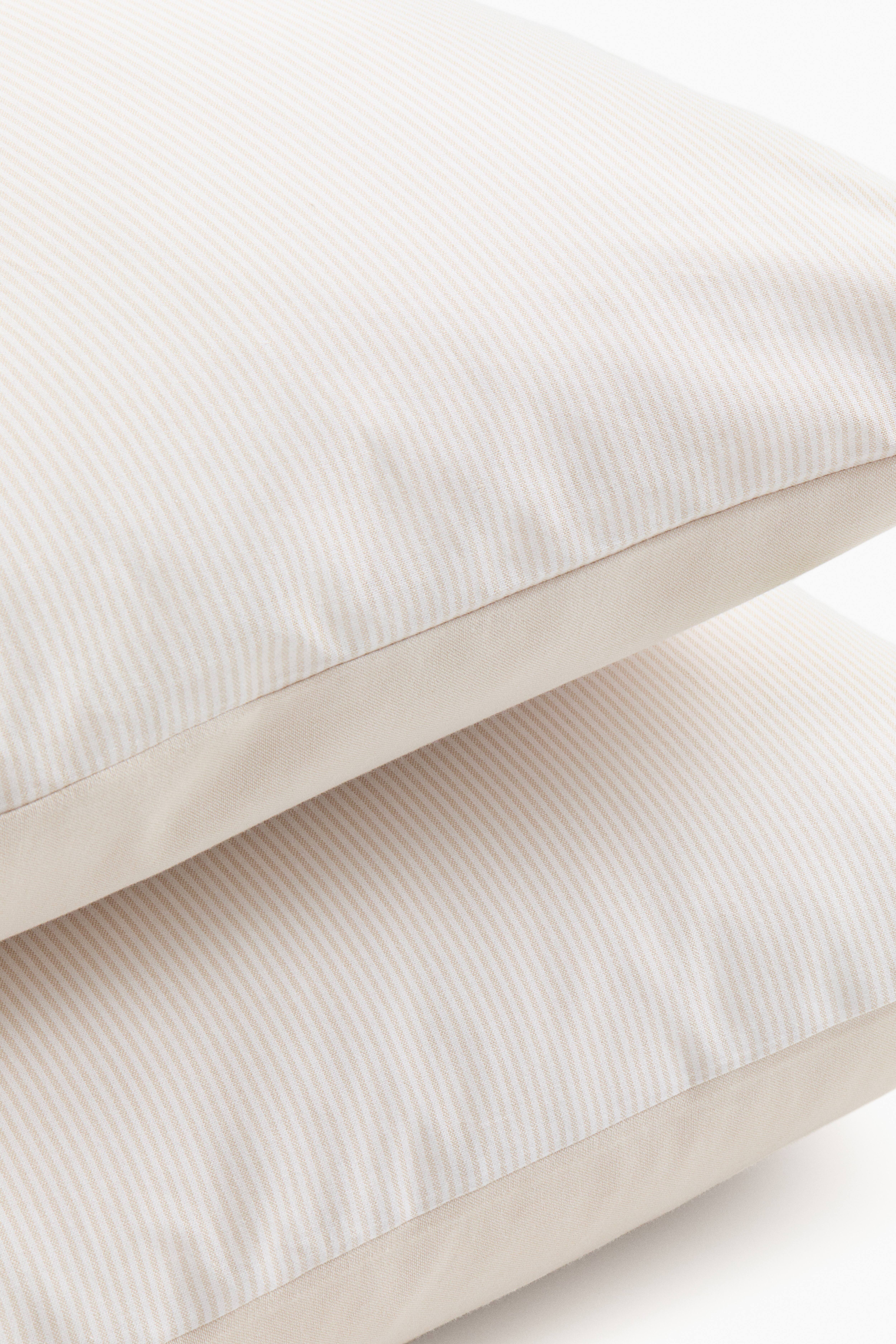 Lot de 2 taies d'oreiller en tissu Oxford