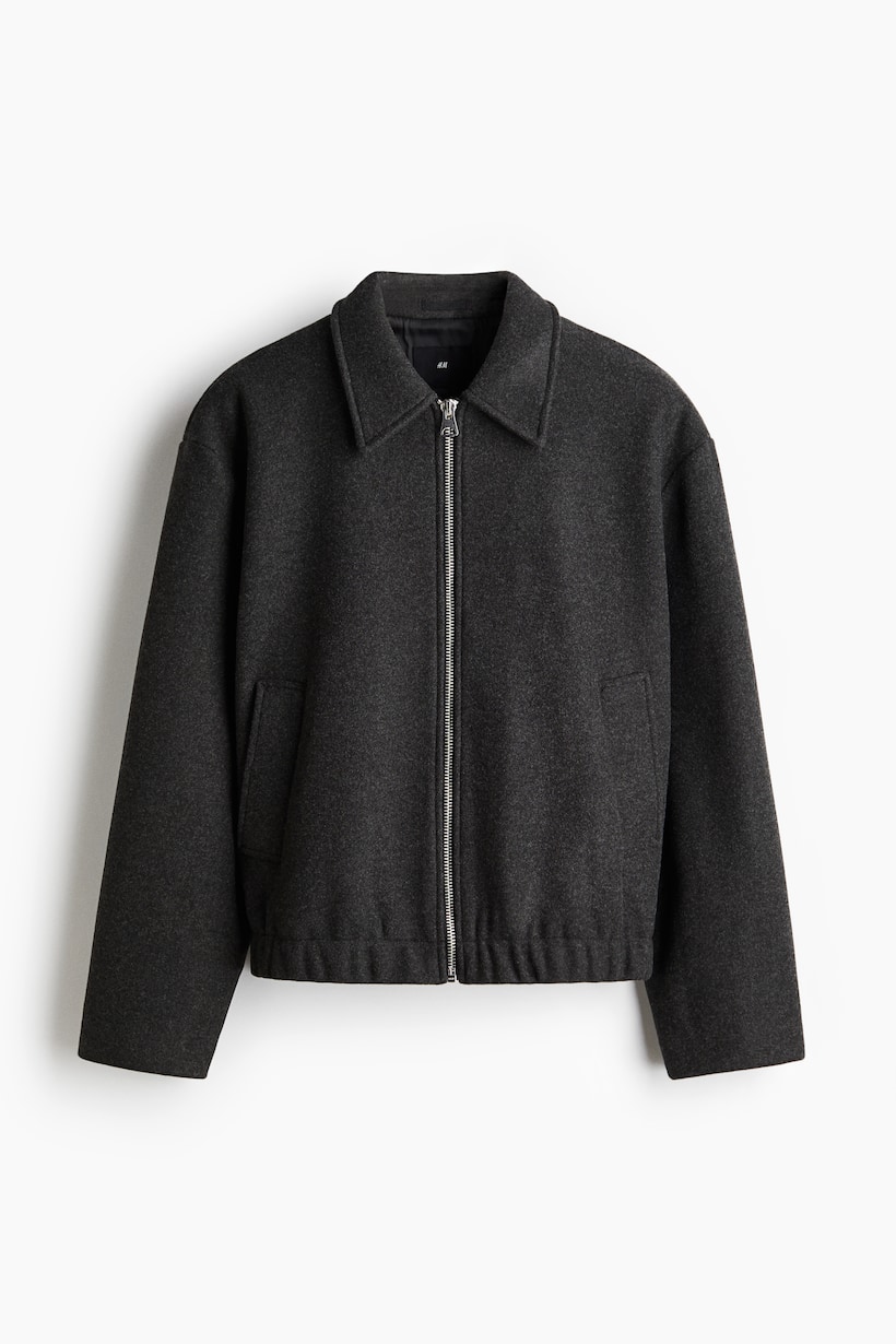 Herren Pilotenjacke Bomberjacke Schwarz H&m Blouson Jacken In