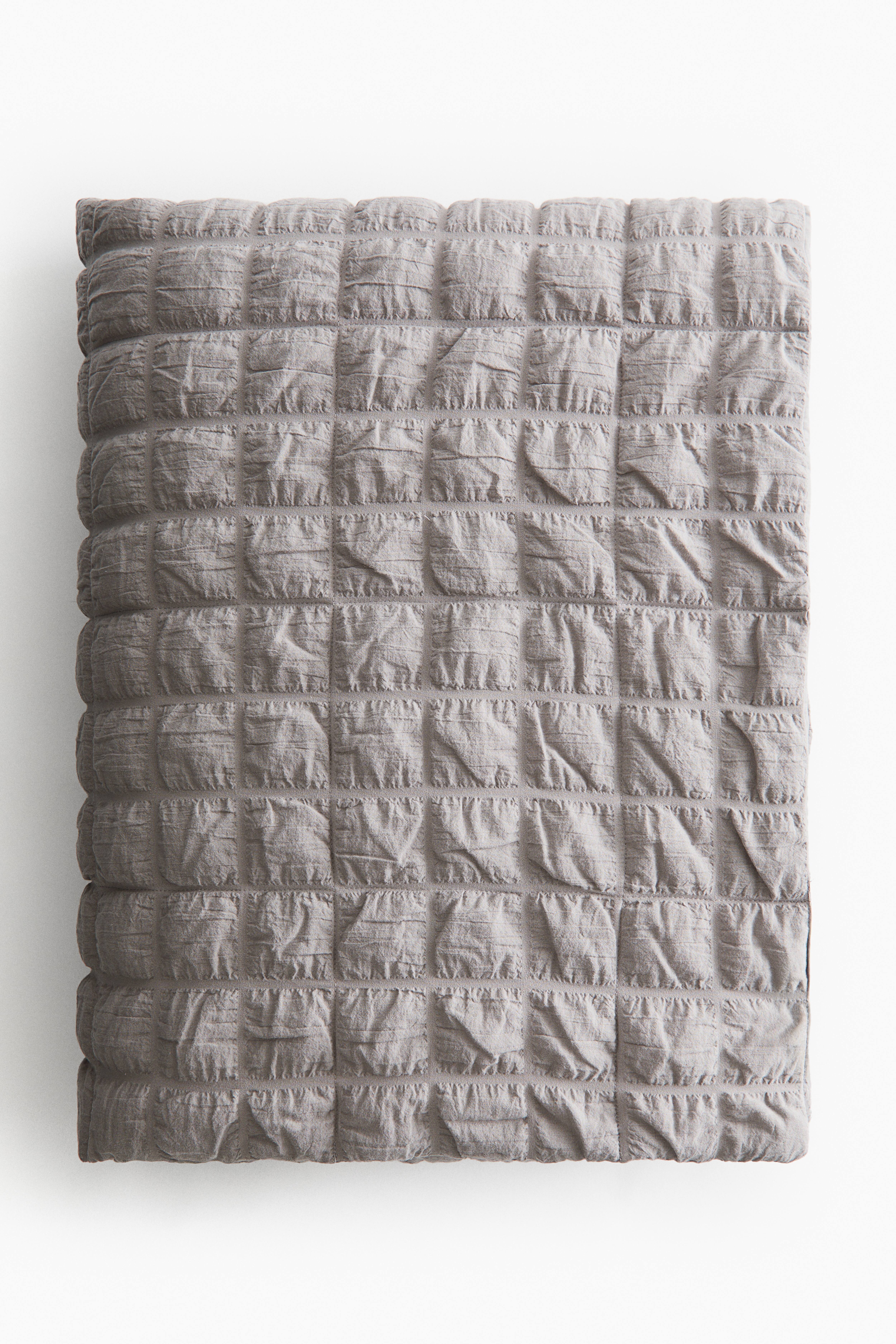 Federa Cuscino Quadrata 50x50 Cm In Lana E Cotone, Design Astratto Trapuntato, Stile Scandinavo, Lavaggio A Secco