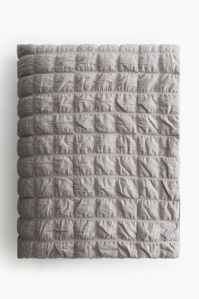 Quilted cotton bedspread - Mole/Light mole - 1