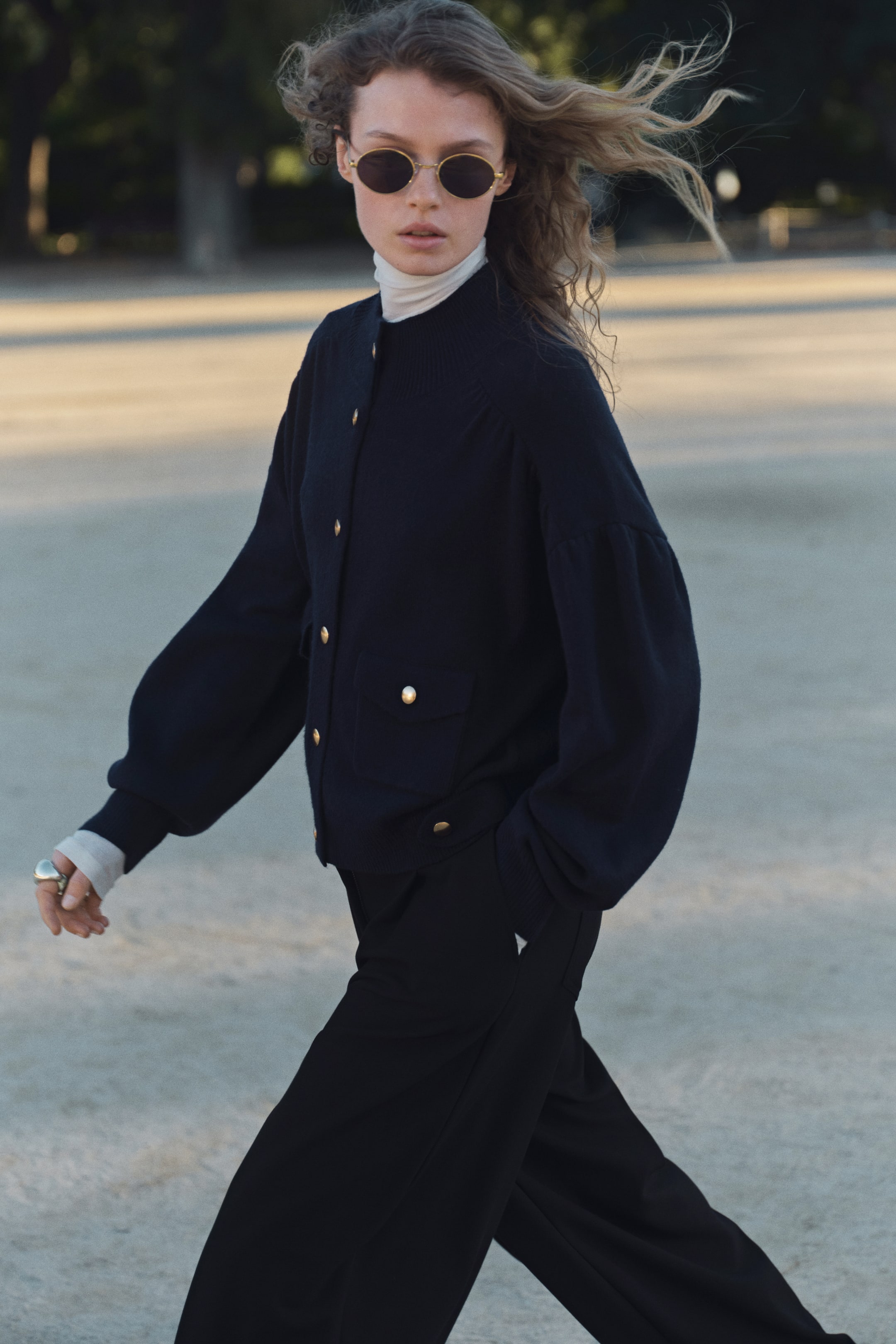 View larger image: Oversized cardigan - Navy blue - Ladies | H&M IN 2