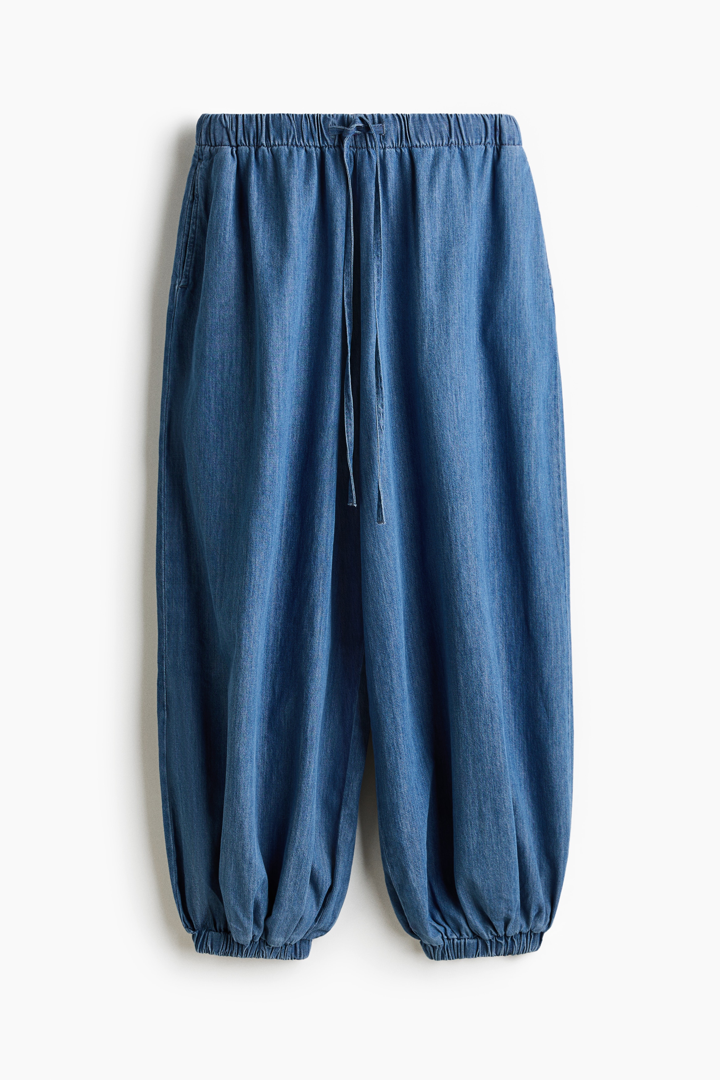 Pantalon ballon en denim - Bleu denim/Bleu denim foncé