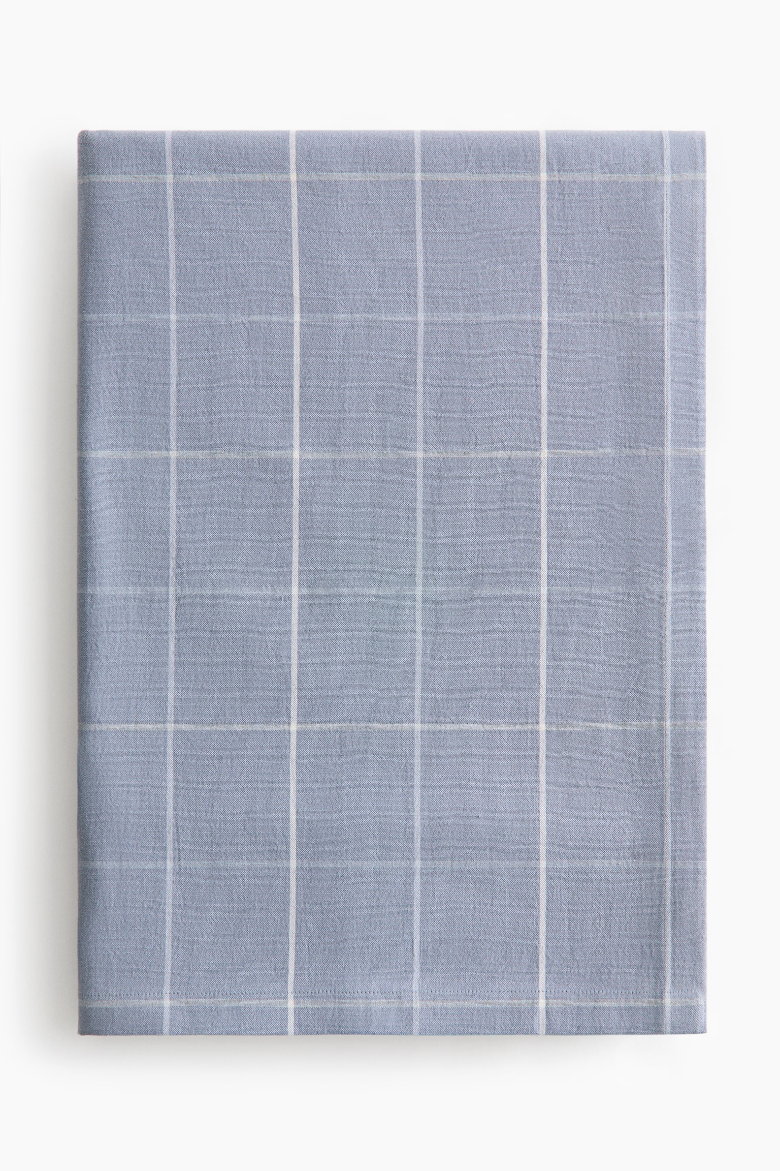 Patterned Linen-Blend Tablecloth - Dusty blue/checked/Cream/blue striped/Cream/brown striped/White/beige striped/Taupe/checked/White/checked